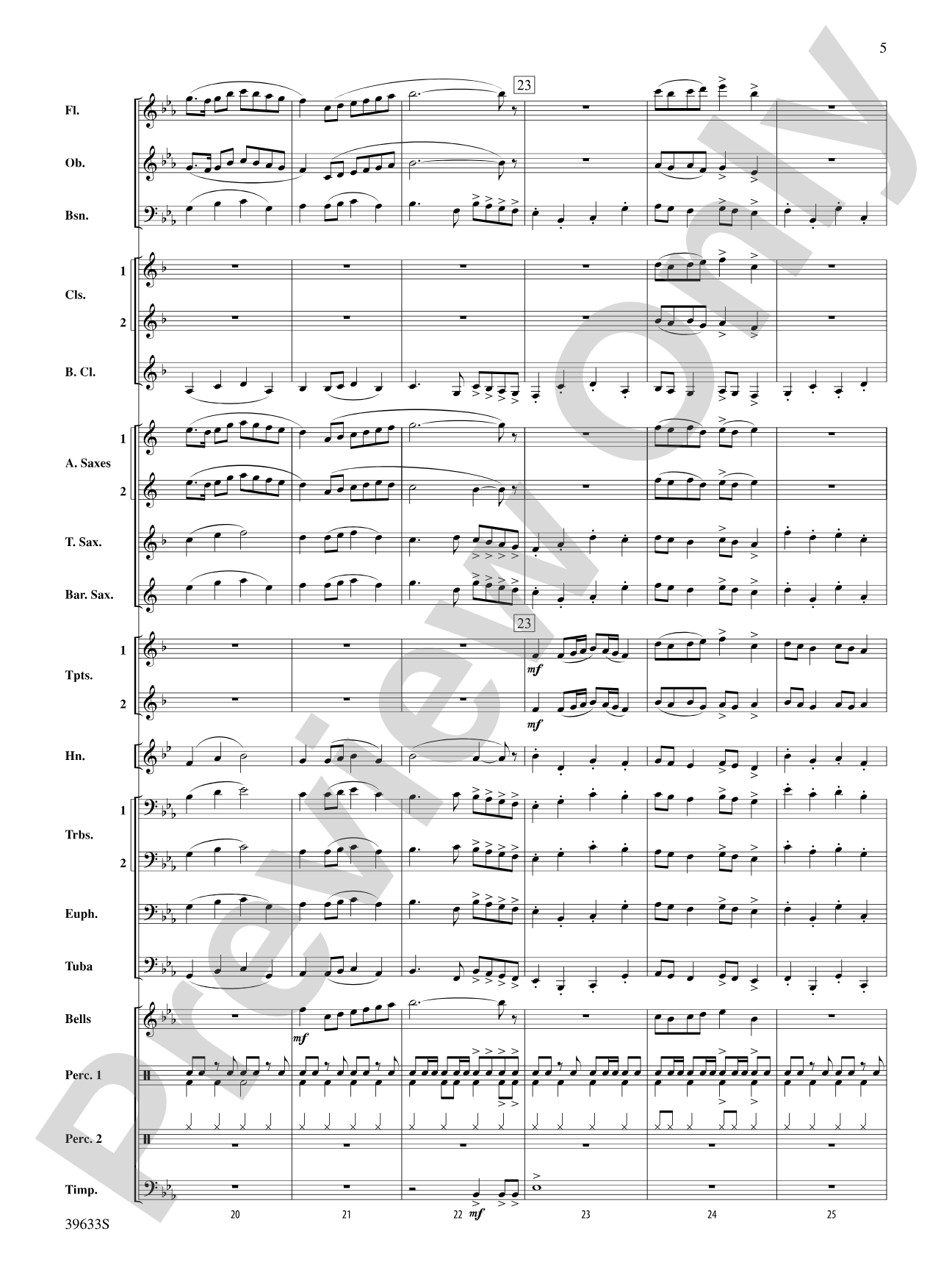 Rivanna River March: Concert Band Conductor Score & Parts