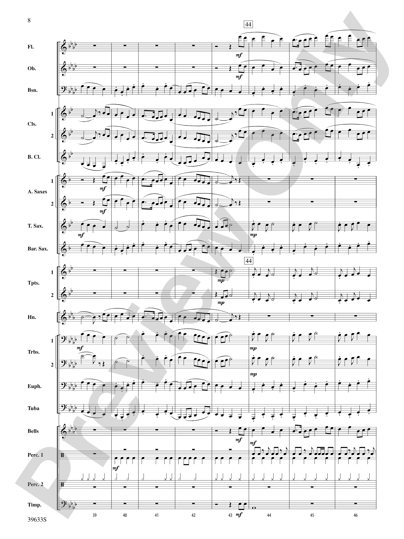 Rivanna River March: Concert Band Conductor Score & Parts