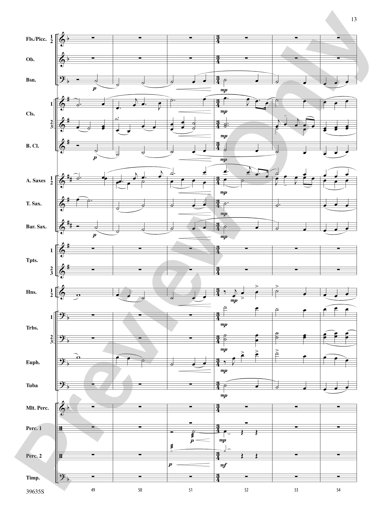 Commemoration Overture: Concert Band Conductor Score & Parts