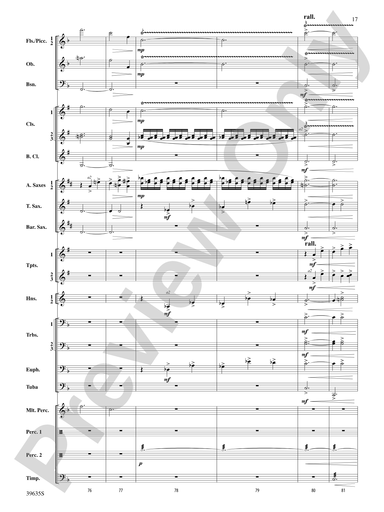 Commemoration Overture: Concert Band Conductor Score & Parts