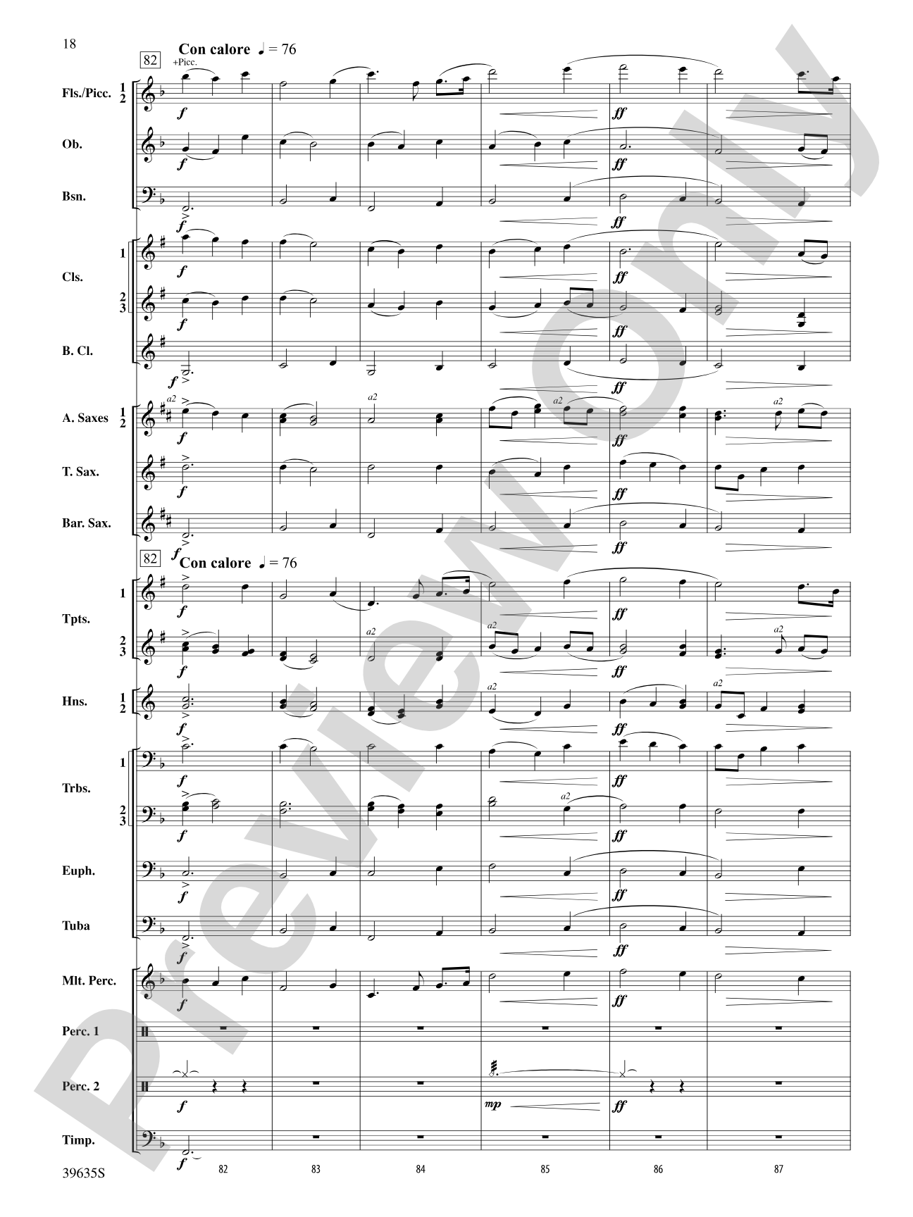 Commemoration Overture: Concert Band Conductor Score & Parts