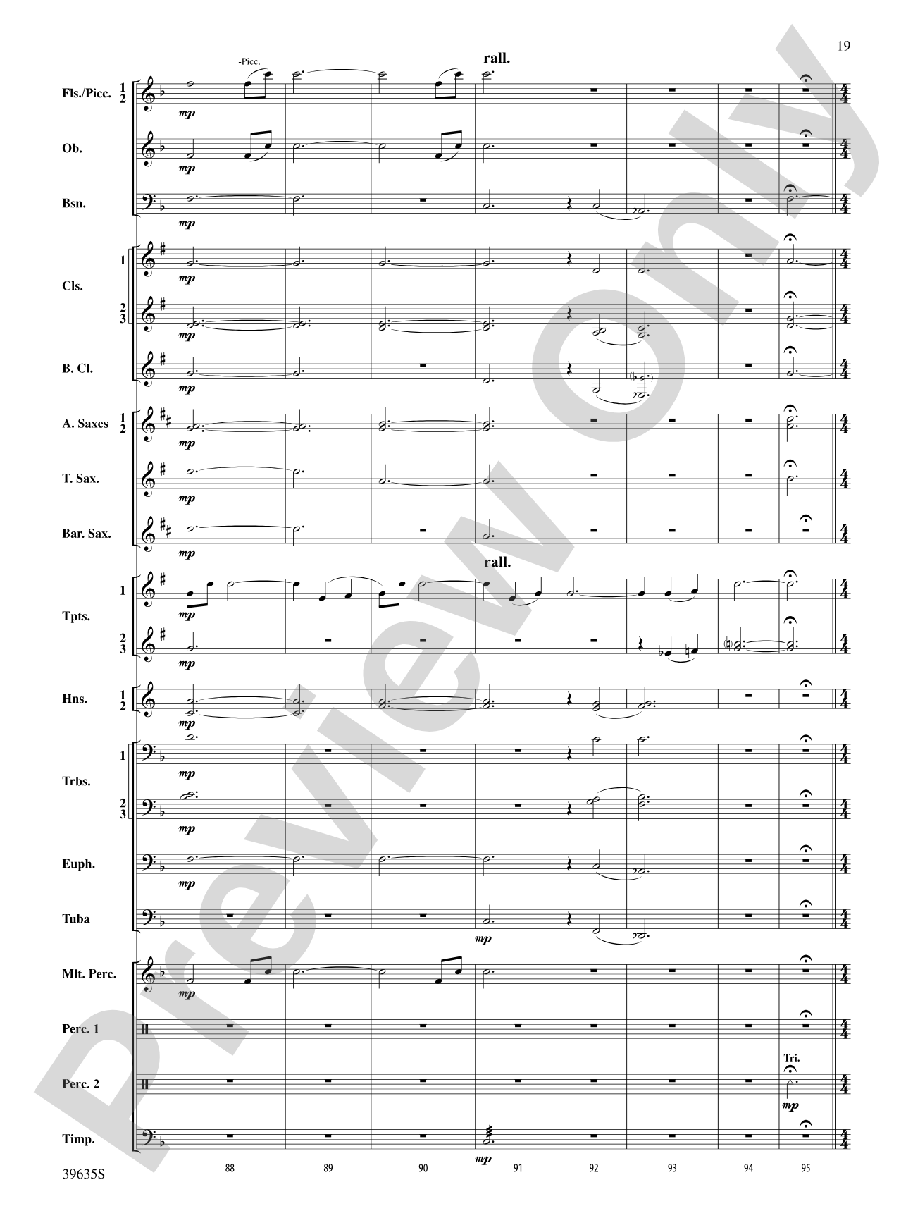 Commemoration Overture: Concert Band Conductor Score & Parts