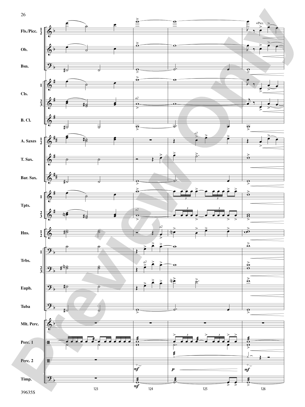 Commemoration Overture: Concert Band Conductor Score & Parts