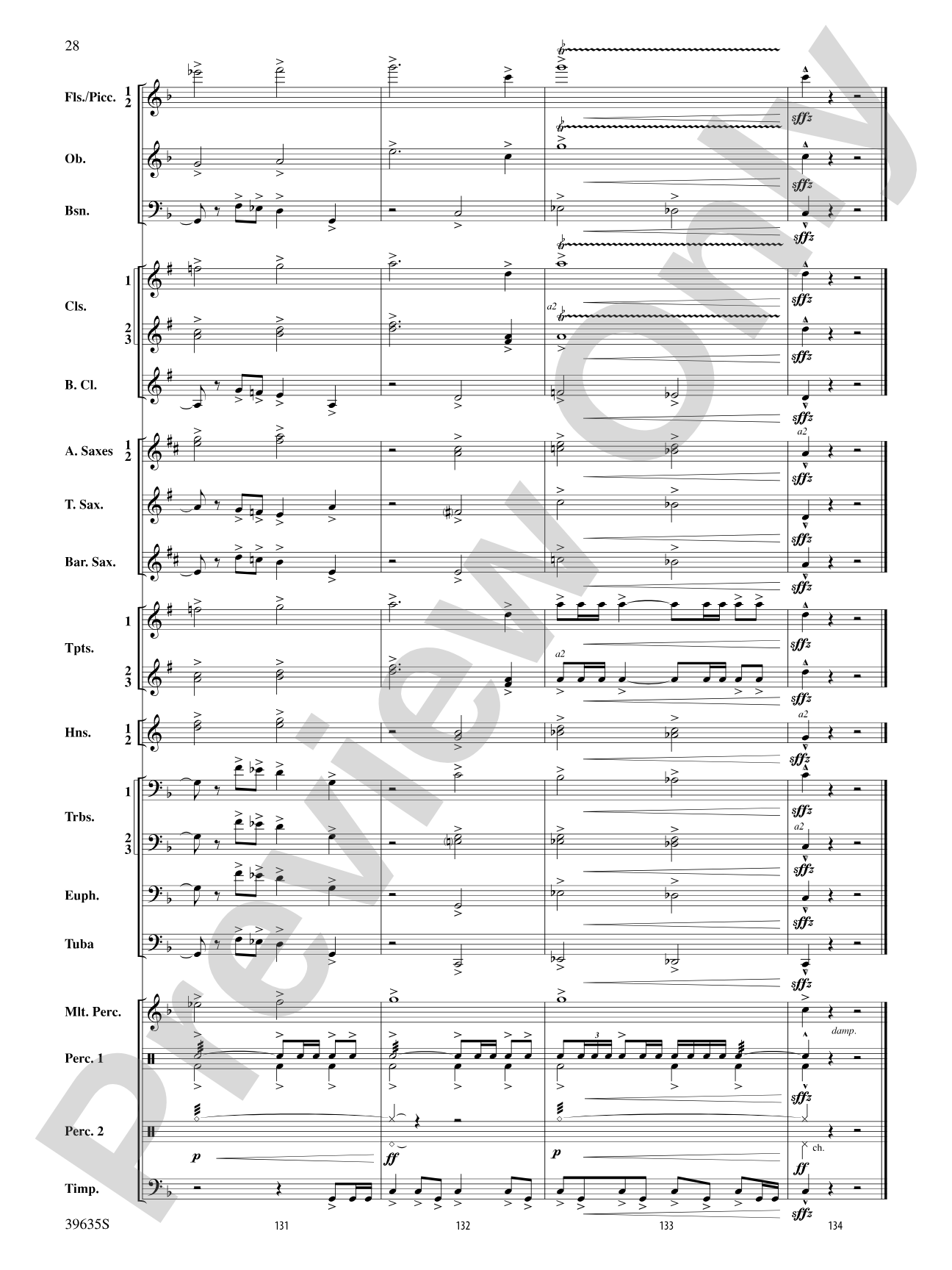 Commemoration Overture: Concert Band Conductor Score & Parts