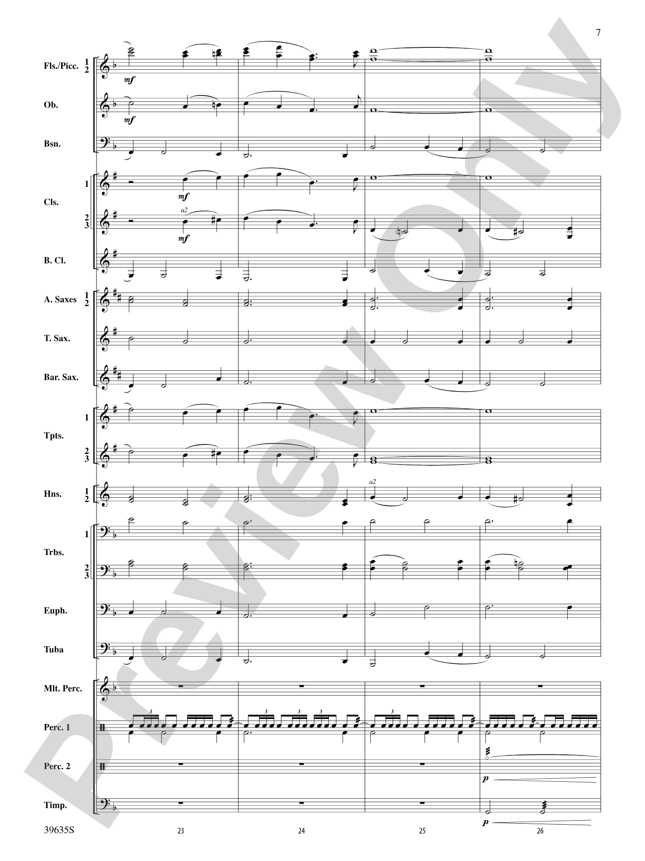 Commemoration Overture: Concert Band Conductor Score & Parts