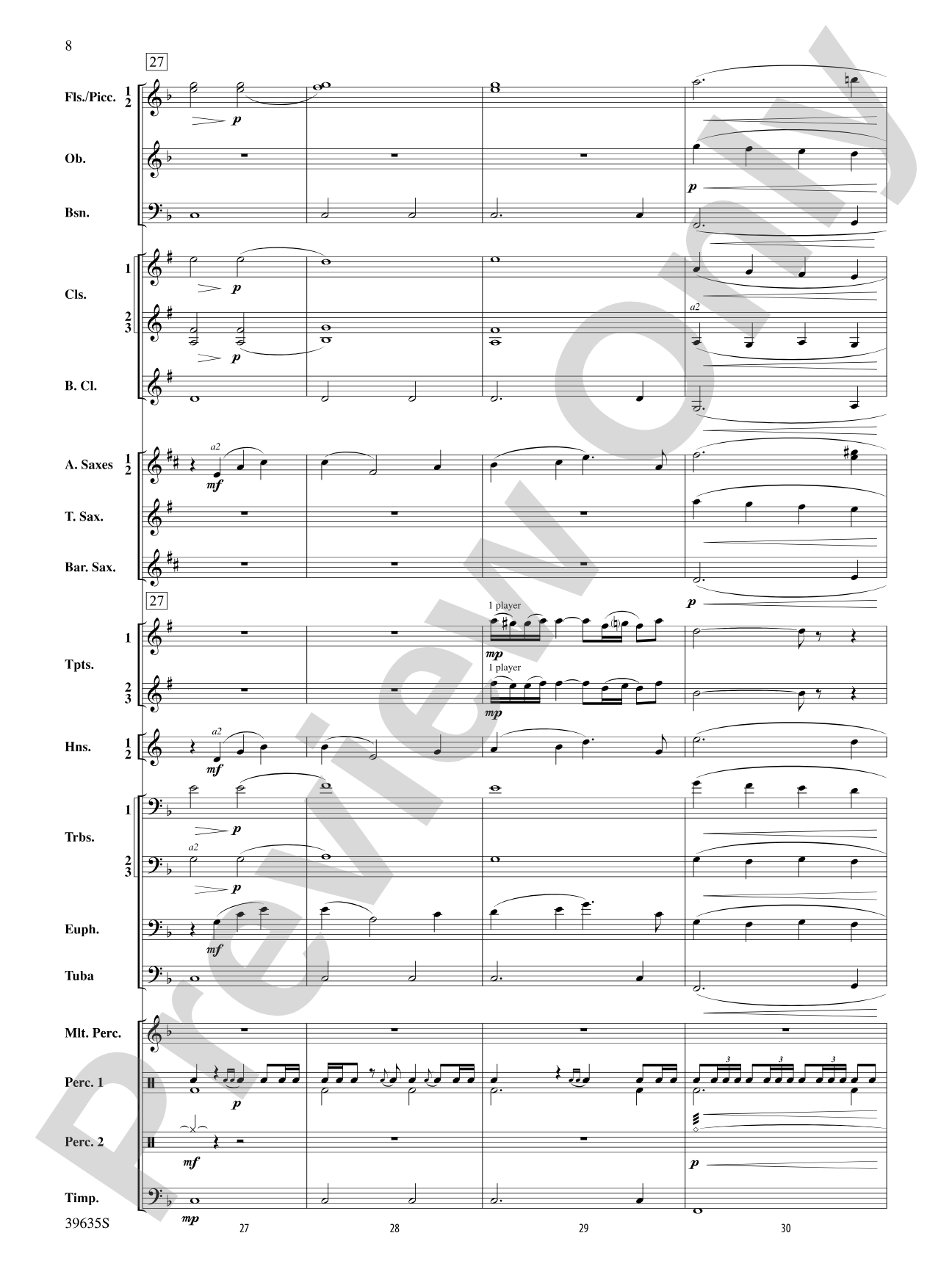Commemoration Overture: Concert Band Conductor Score & Parts