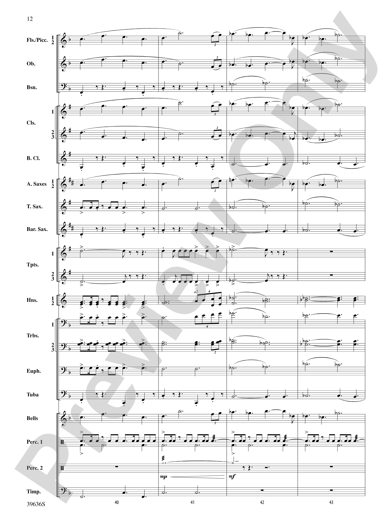 Resurgences: Concert Band Conductor Score & Parts