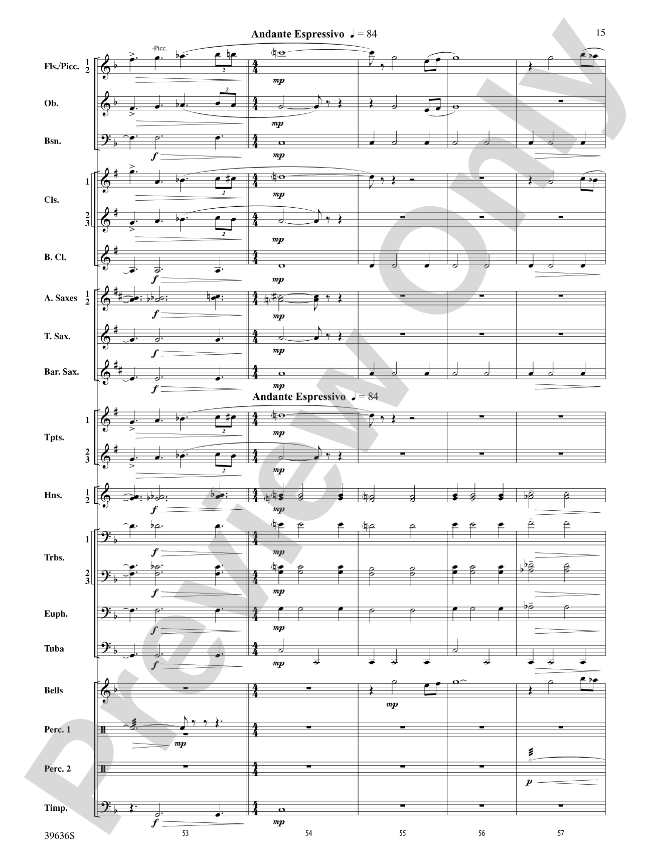 Resurgences: Concert Band Conductor Score & Parts