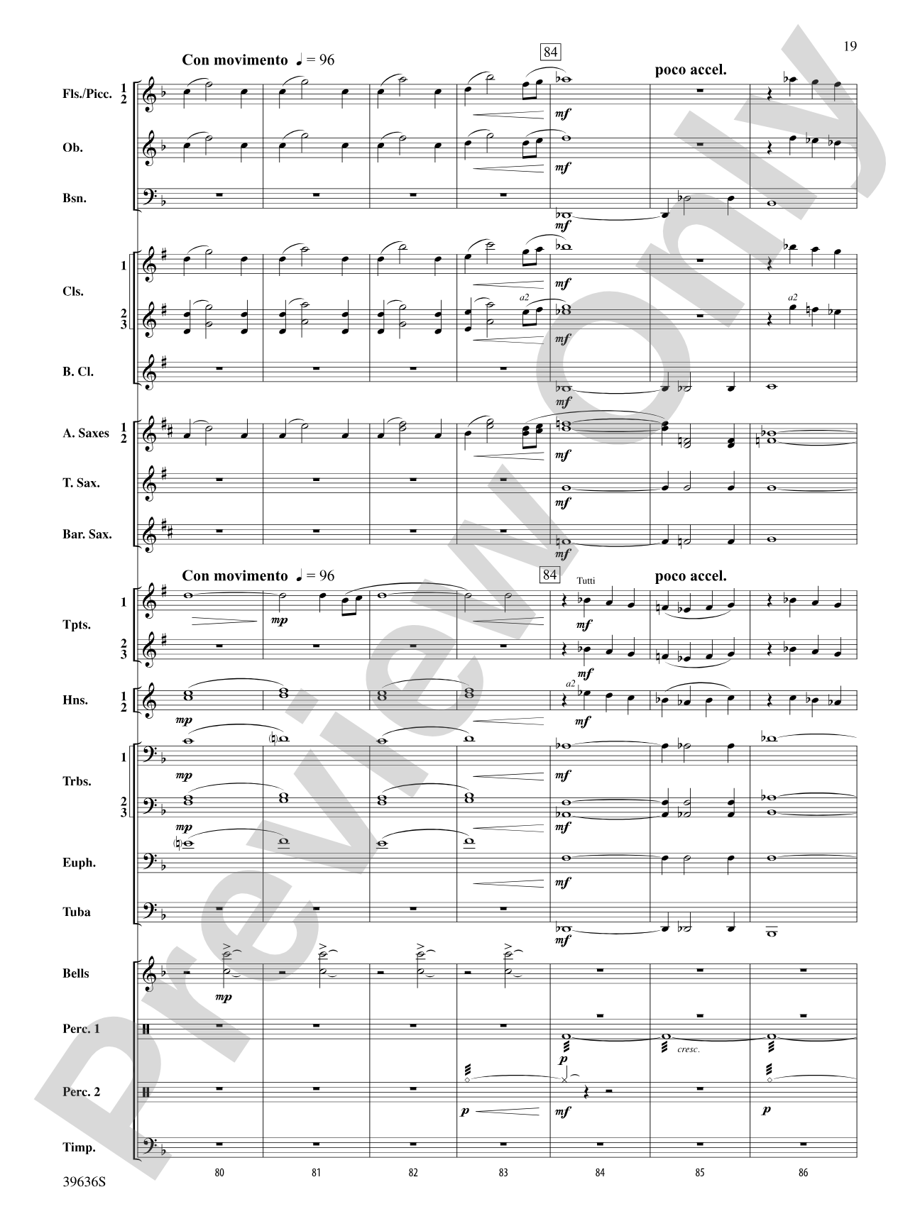 Resurgences: Concert Band Conductor Score & Parts