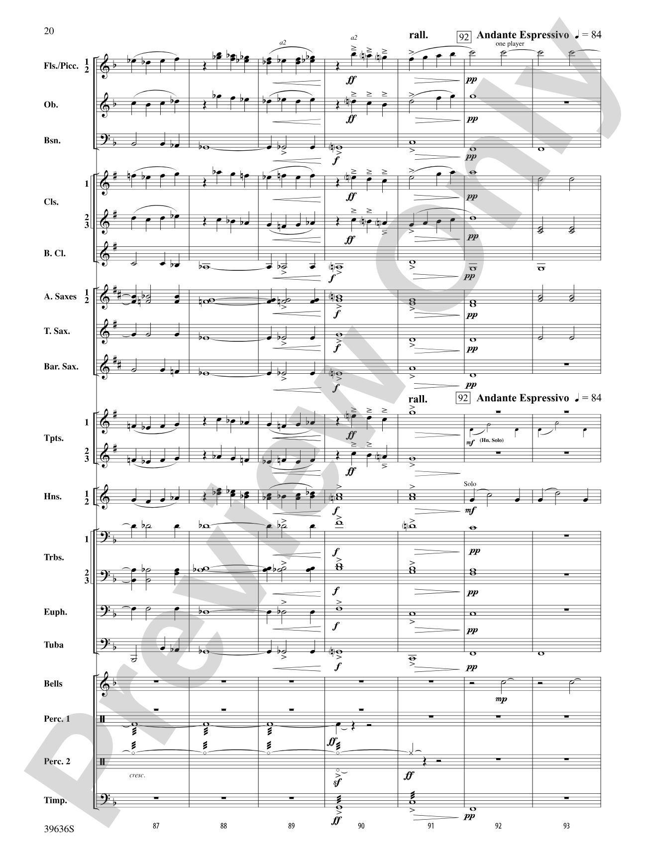 Resurgences: Concert Band Conductor Score & Parts