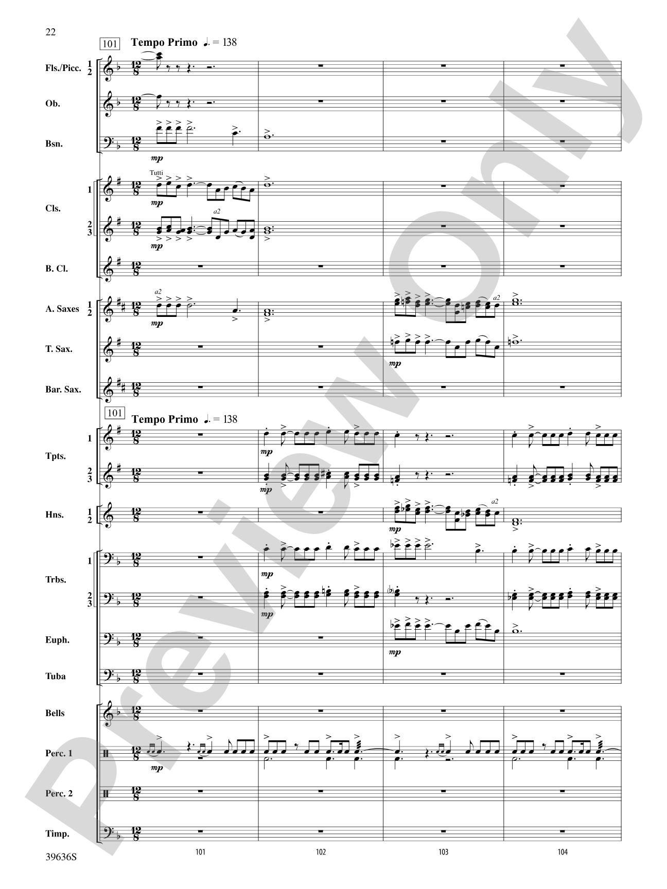 Resurgences: Concert Band Conductor Score & Parts