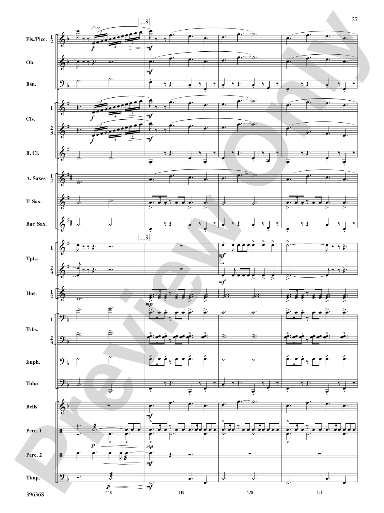 Resurgences: Concert Band Conductor Score & Parts