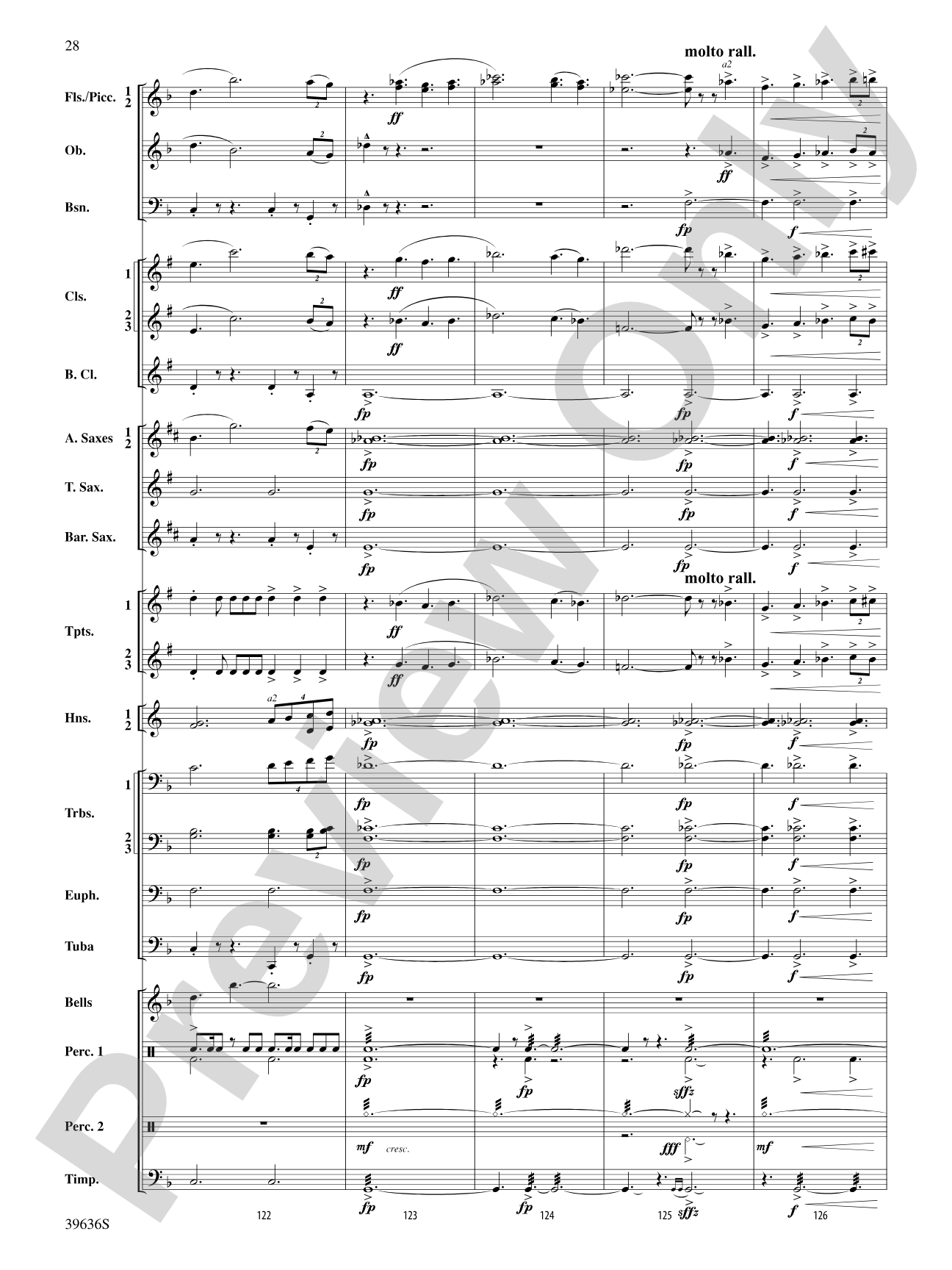 Resurgences: Concert Band Conductor Score & Parts