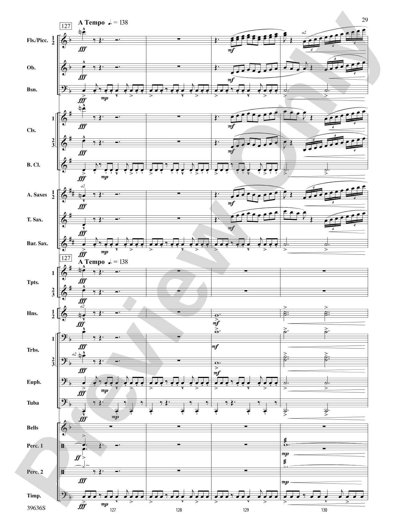 Resurgences: Concert Band Conductor Score & Parts