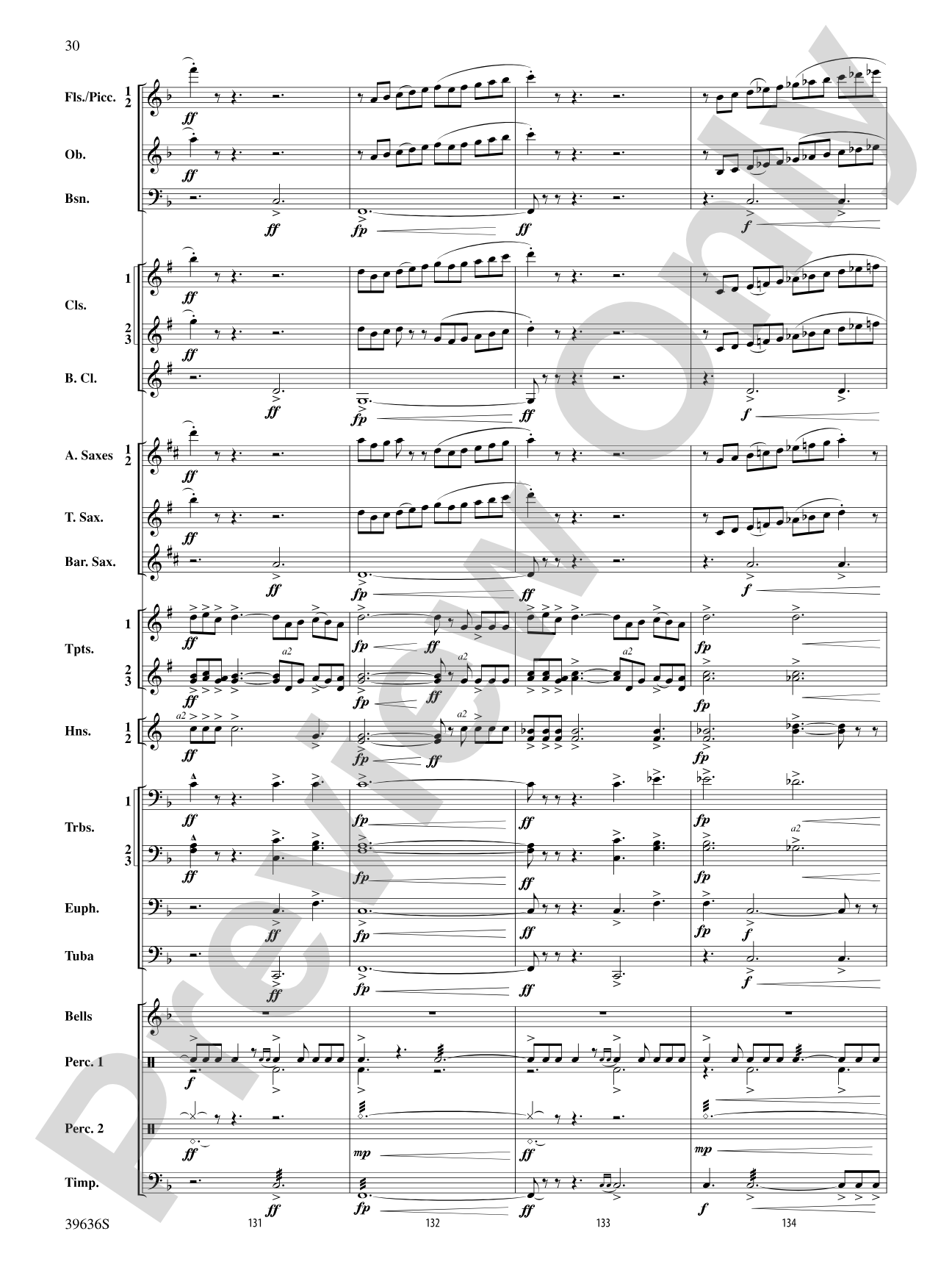 Resurgences: Concert Band Conductor Score & Parts