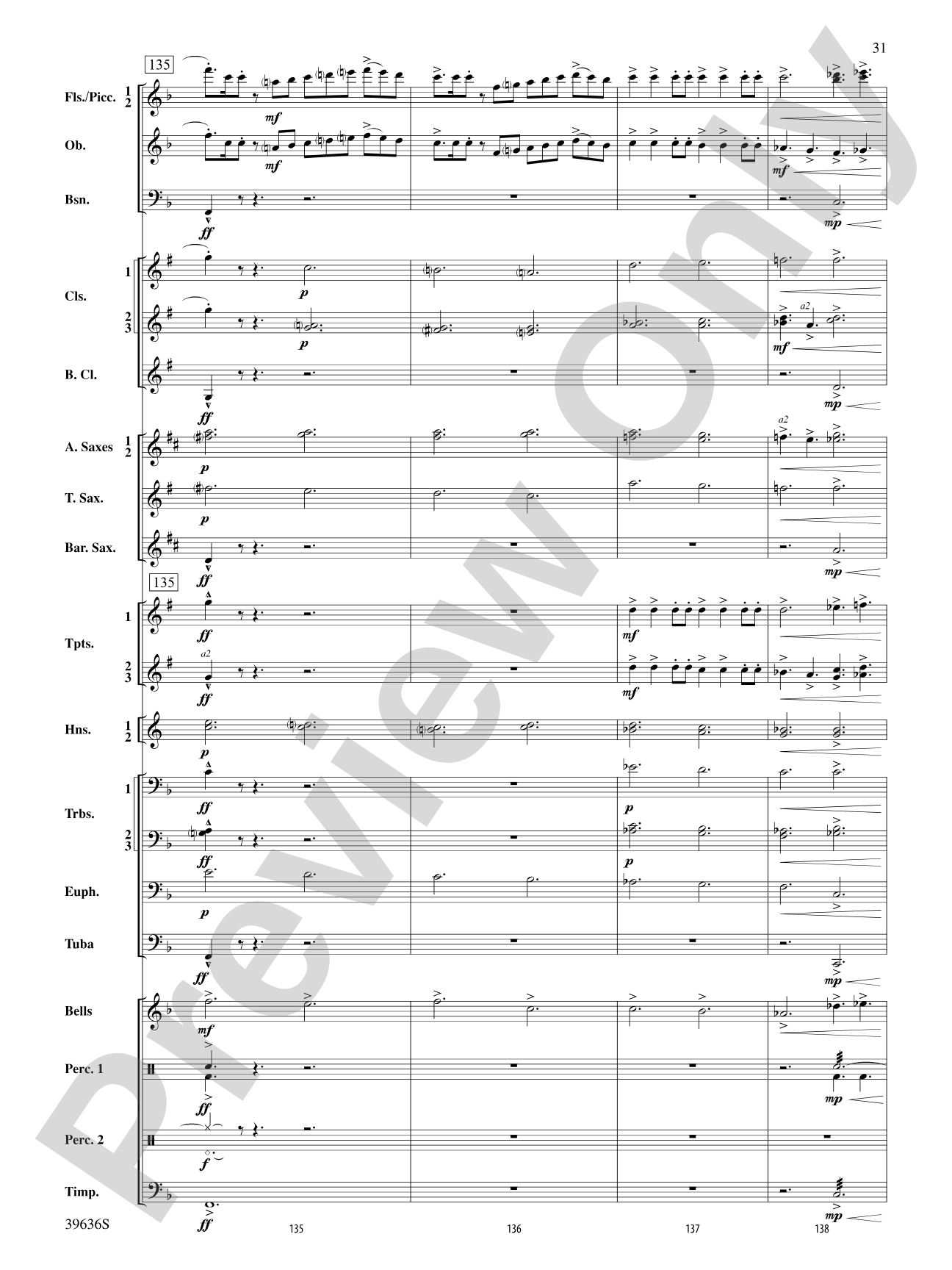 Resurgences: Concert Band Conductor Score & Parts