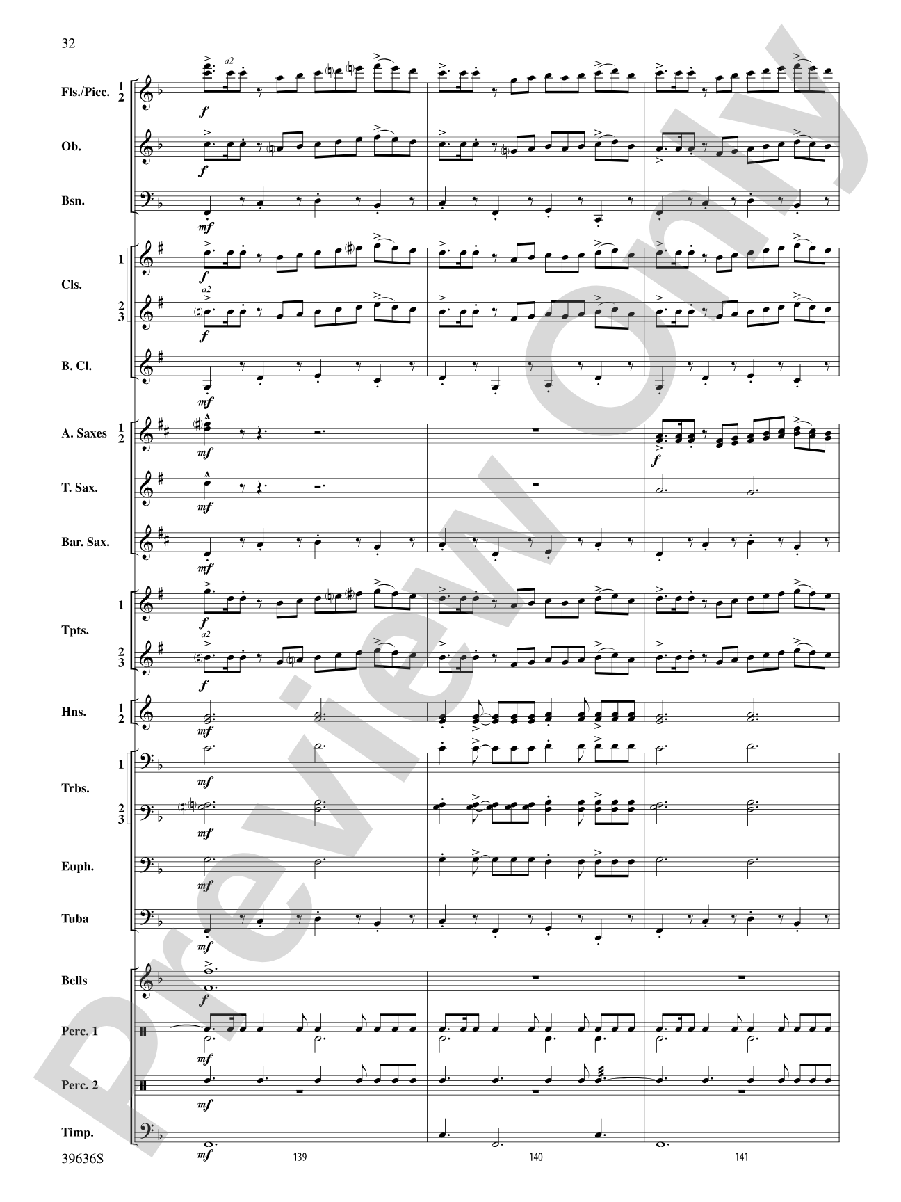 Resurgences: Concert Band Conductor Score & Parts