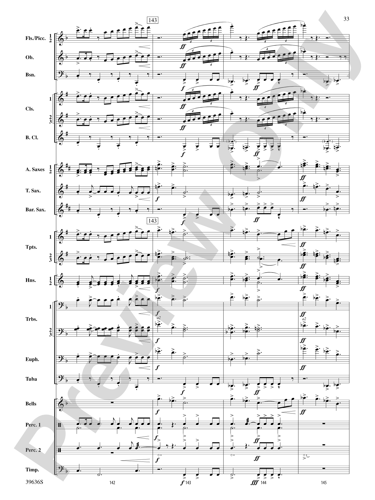 Resurgences: Concert Band Conductor Score & Parts