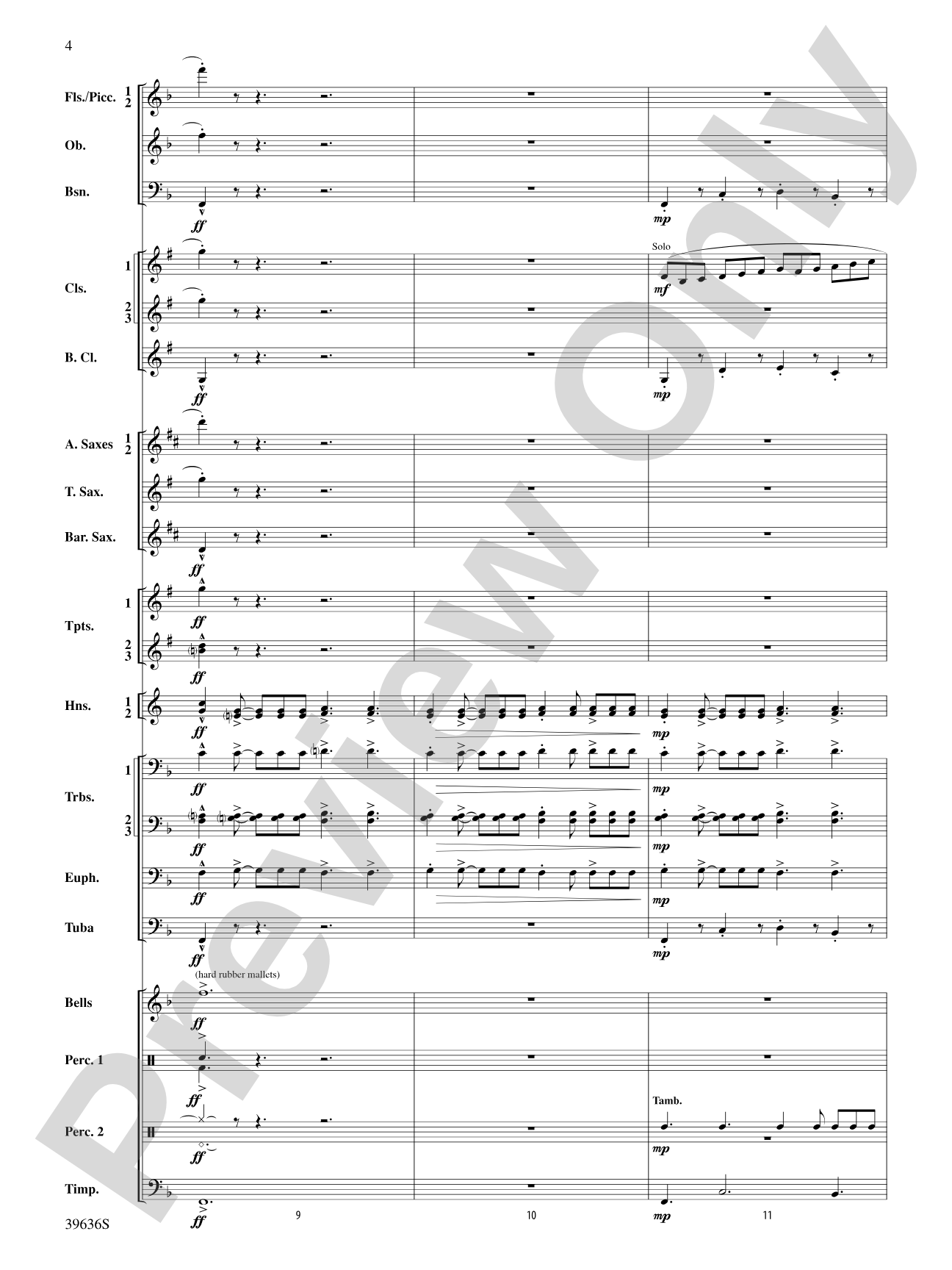 Resurgences: Concert Band Conductor Score & Parts