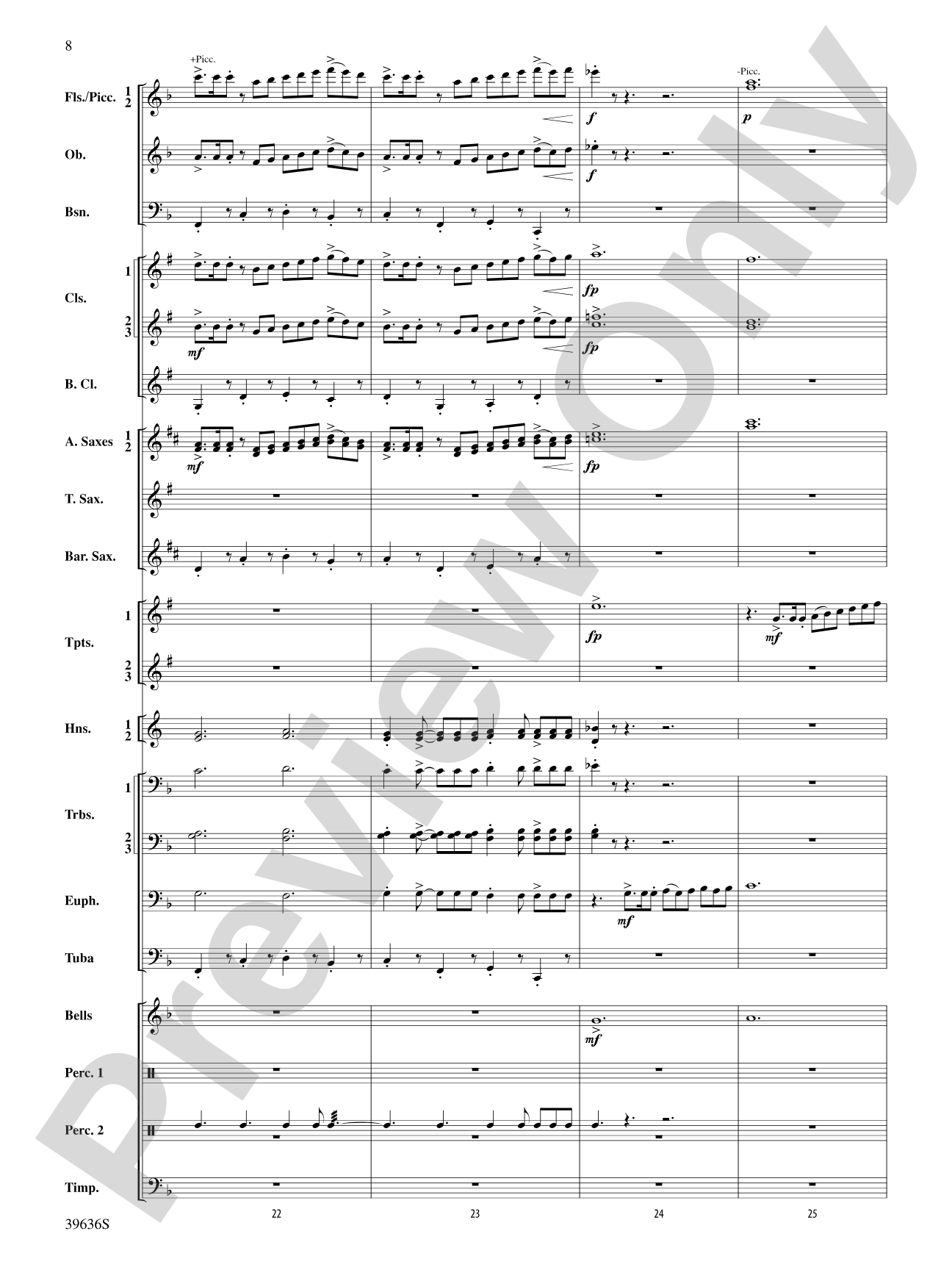 Resurgences: Concert Band Conductor Score & Parts