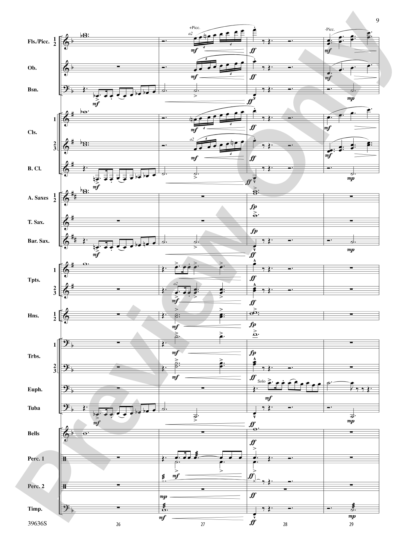 Resurgences: Concert Band Conductor Score & Parts