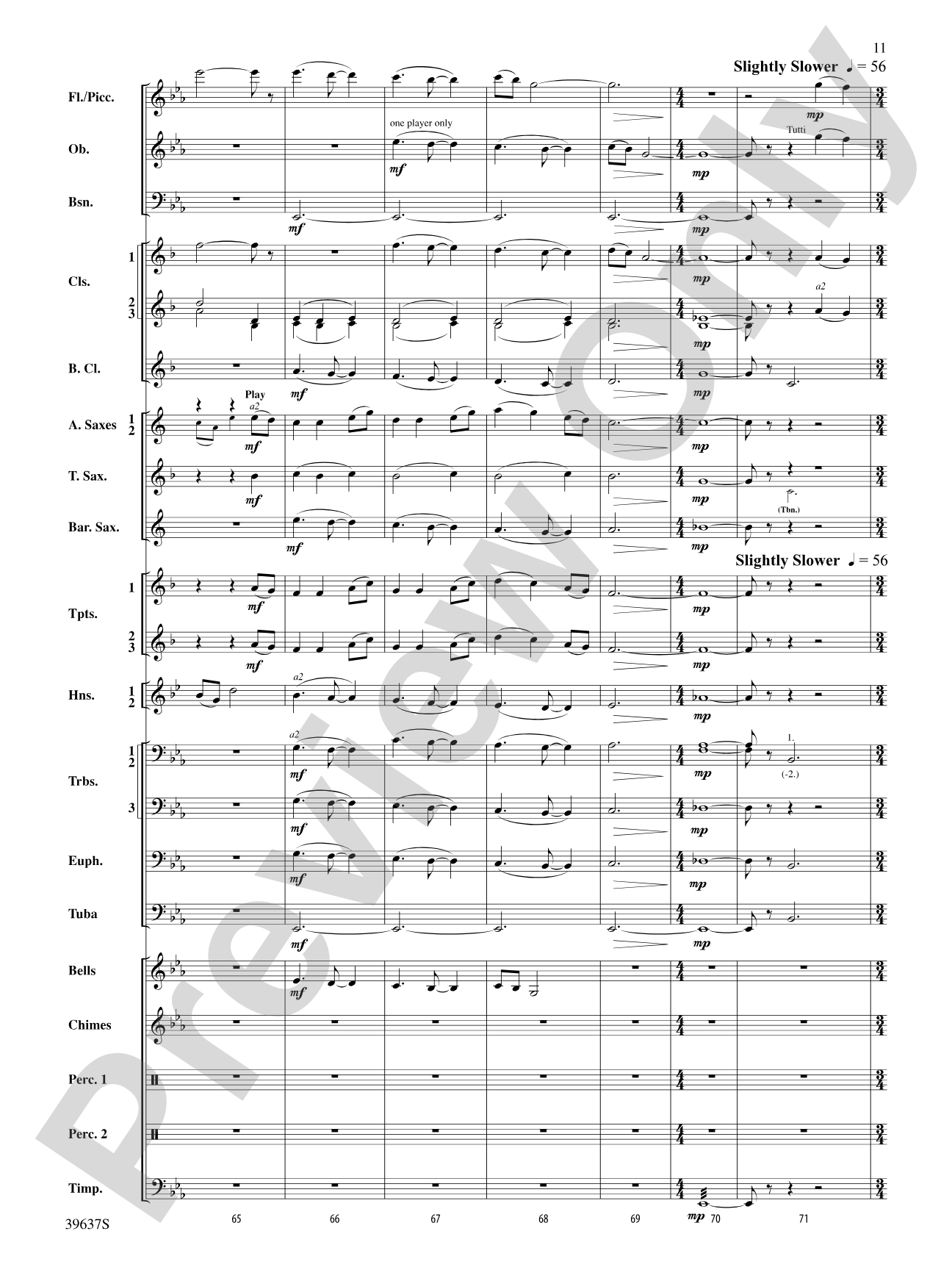 A Blessed Hymn: Concert Band Conductor Score & Parts