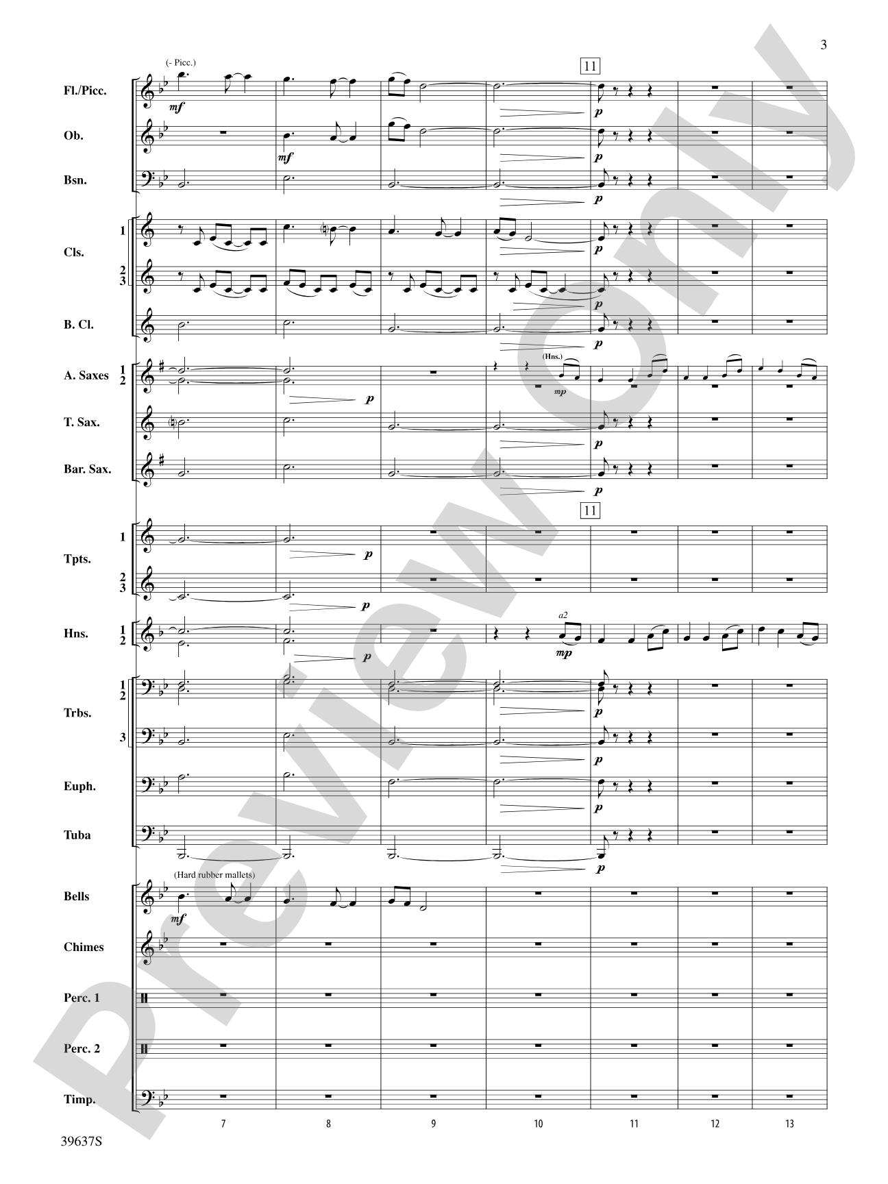 A Blessed Hymn: Concert Band Conductor Score & Parts