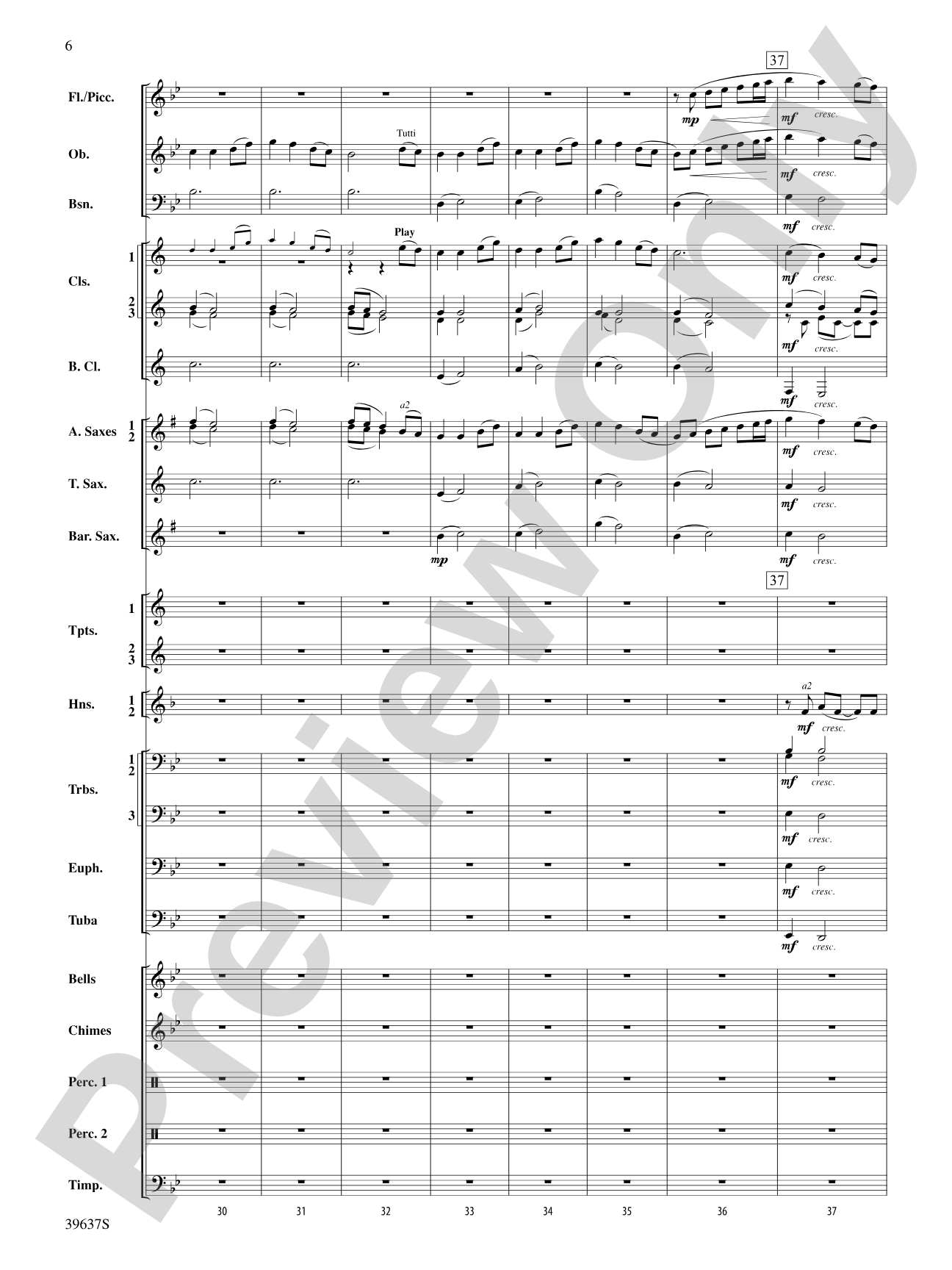 A Blessed Hymn: Concert Band Conductor Score & Parts