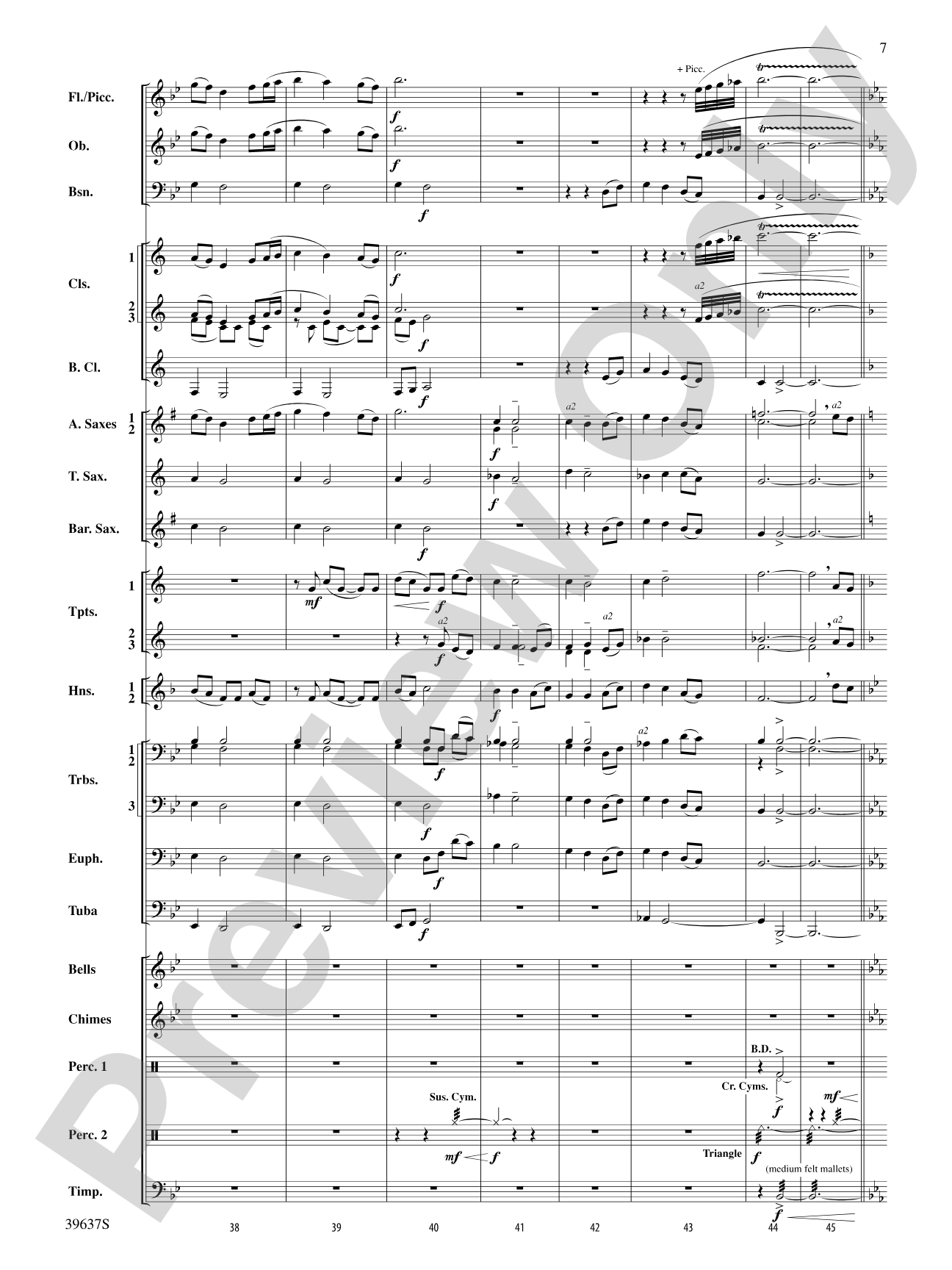 A Blessed Hymn: Concert Band Conductor Score & Parts