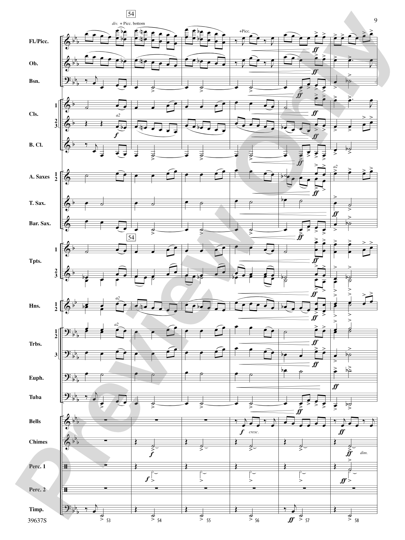 A Blessed Hymn: Concert Band Conductor Score & Parts