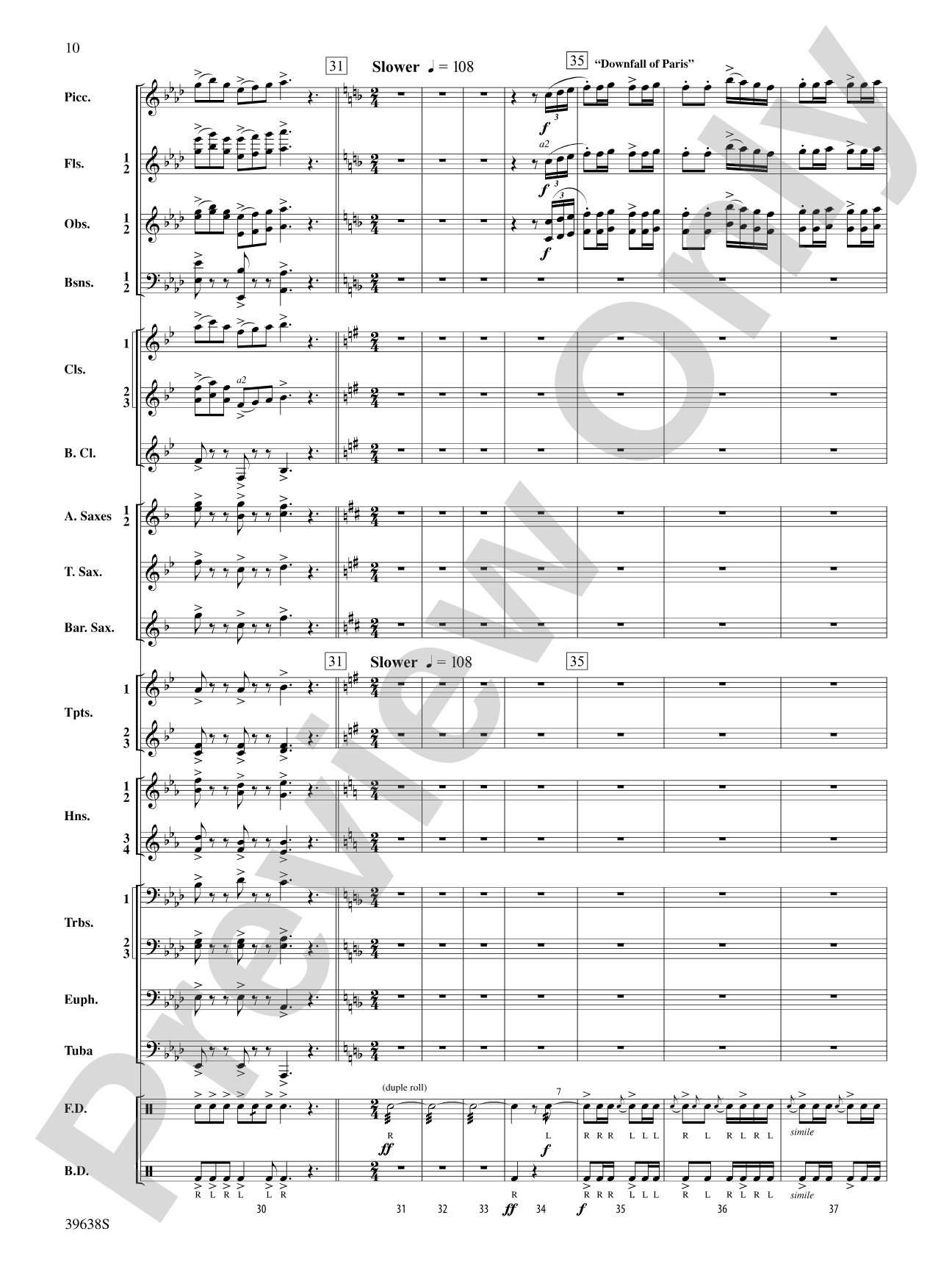 Field Ayres: Concert Band Conductor Score & Parts