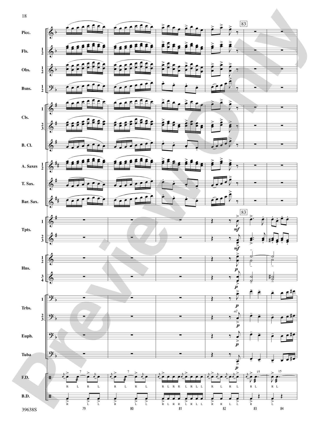 Field Ayres: Concert Band Conductor Score & Parts