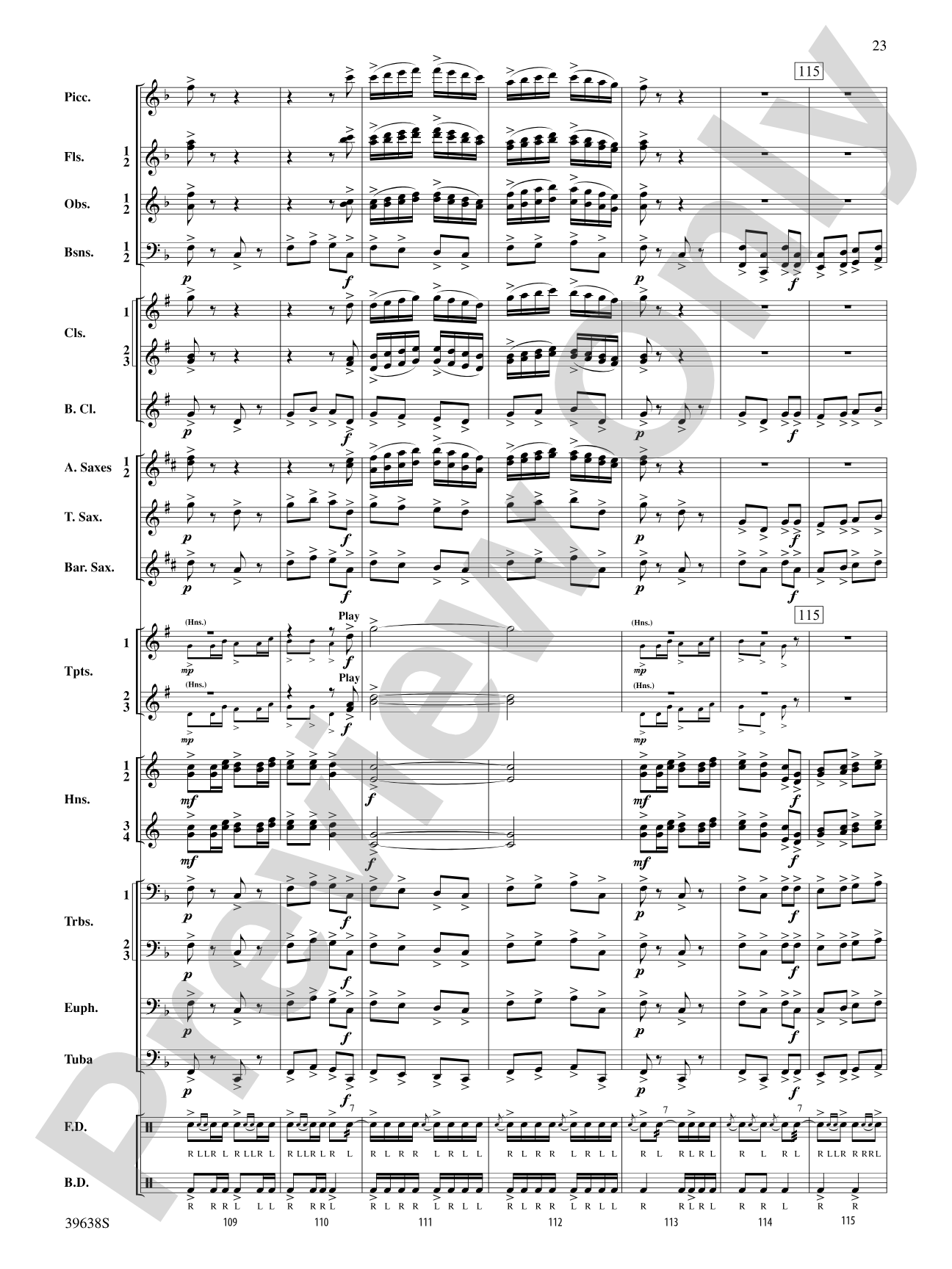 Field Ayres: Concert Band Conductor Score & Parts