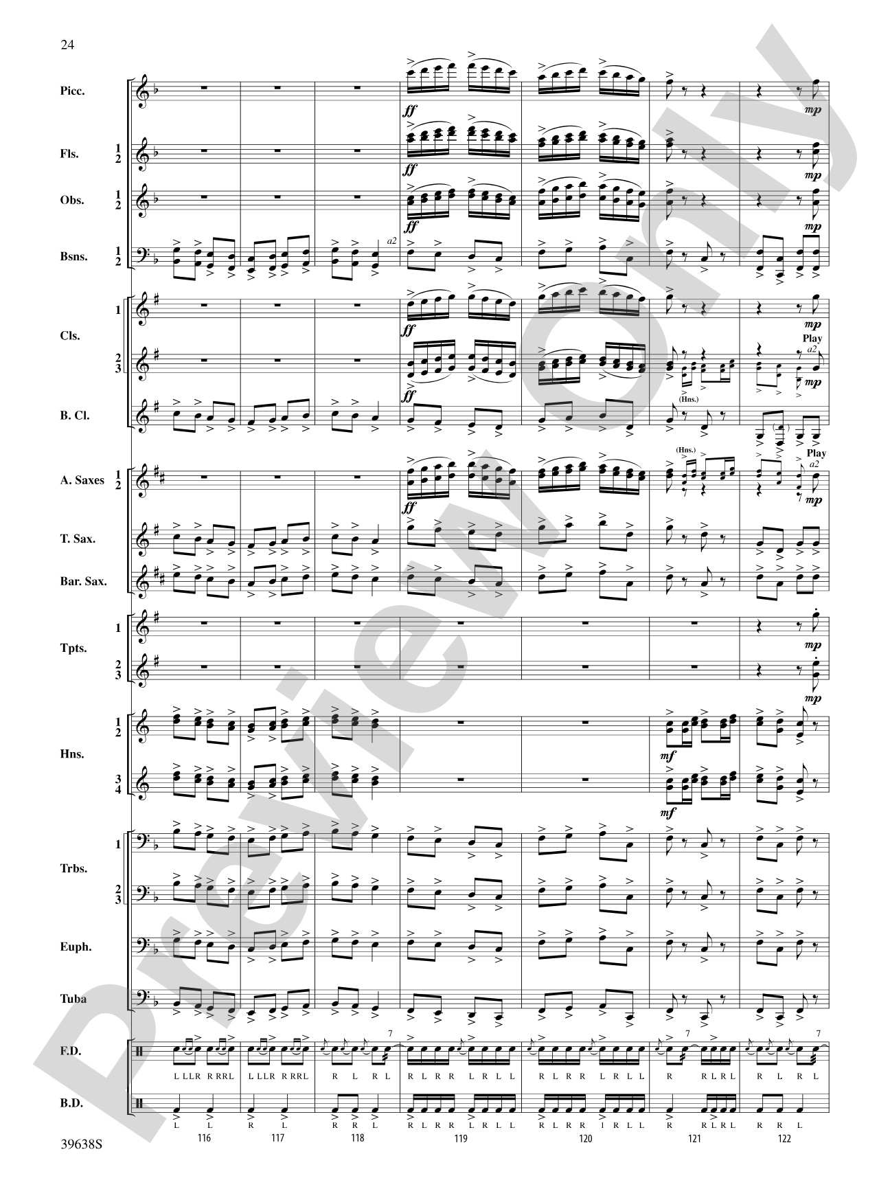 Field Ayres: Concert Band Conductor Score & Parts