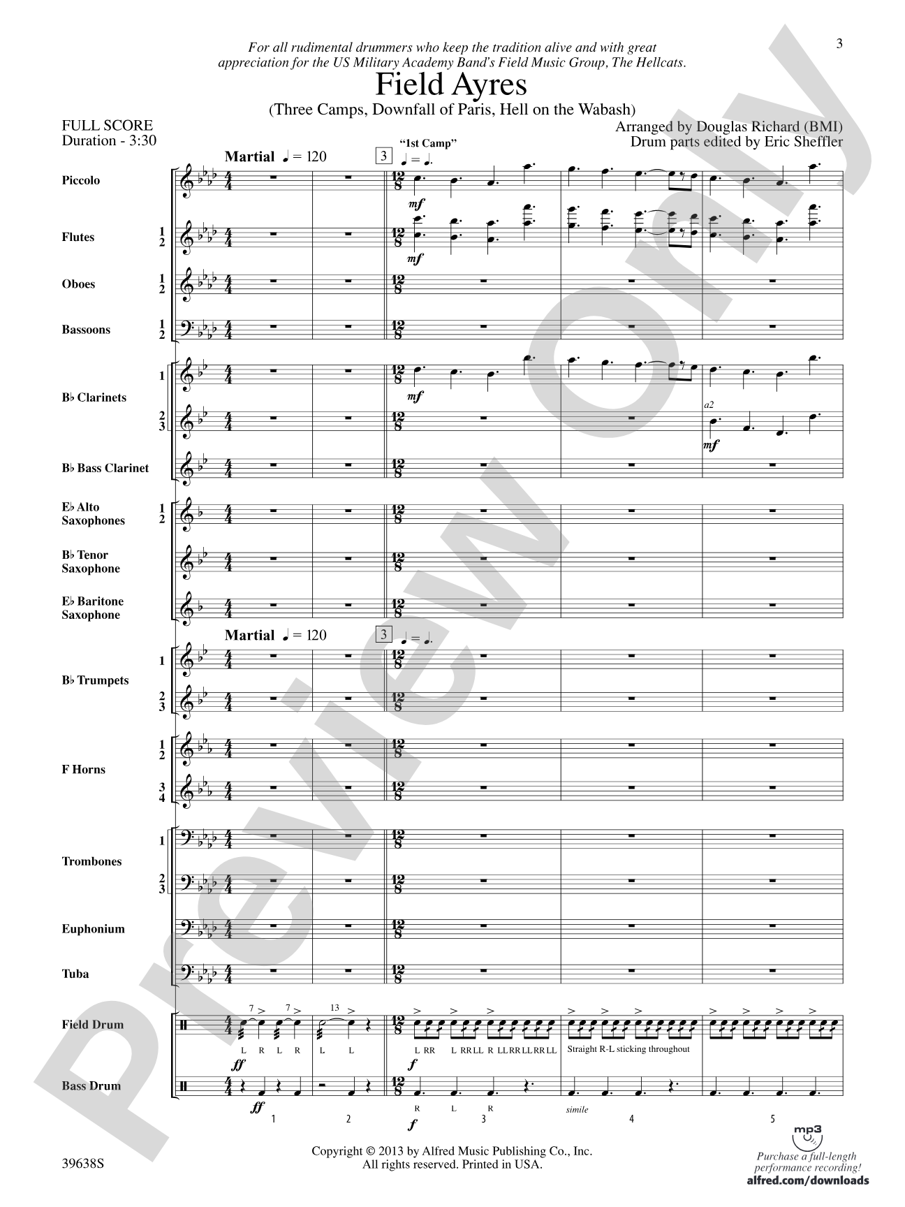 Field Ayres: Concert Band Conductor Score & Parts