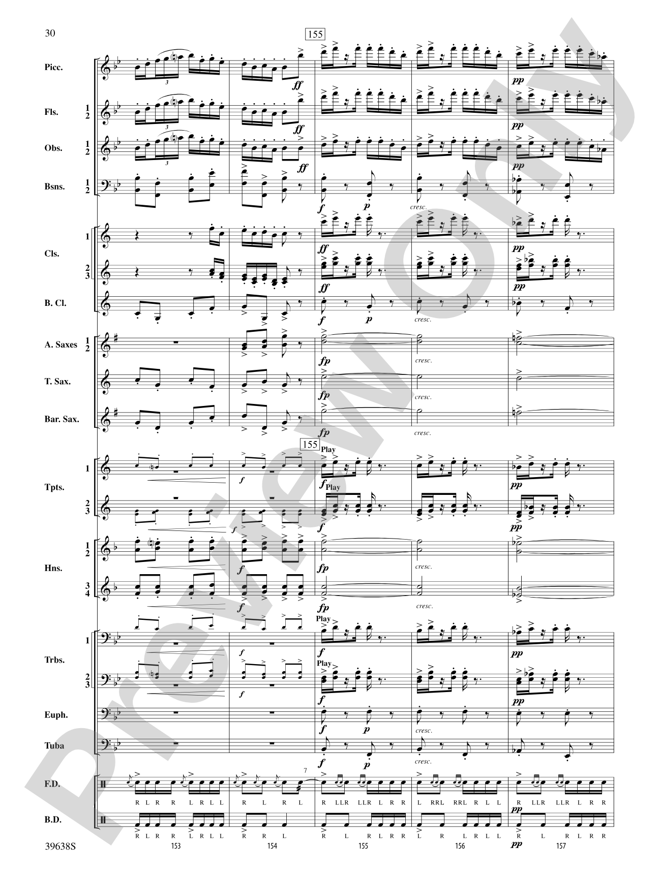 Field Ayres: Concert Band Conductor Score & Parts