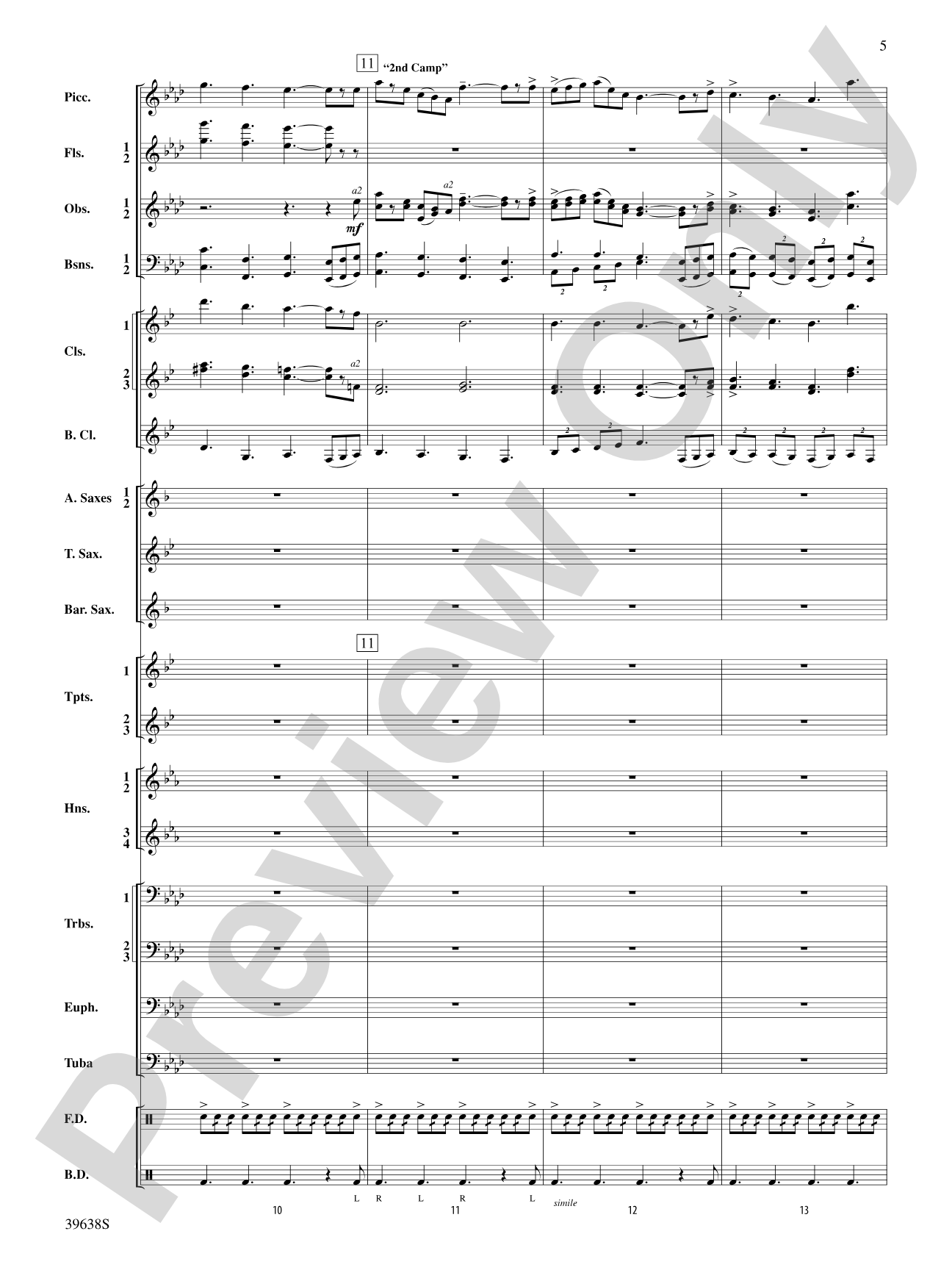 Field Ayres: Concert Band Conductor Score & Parts