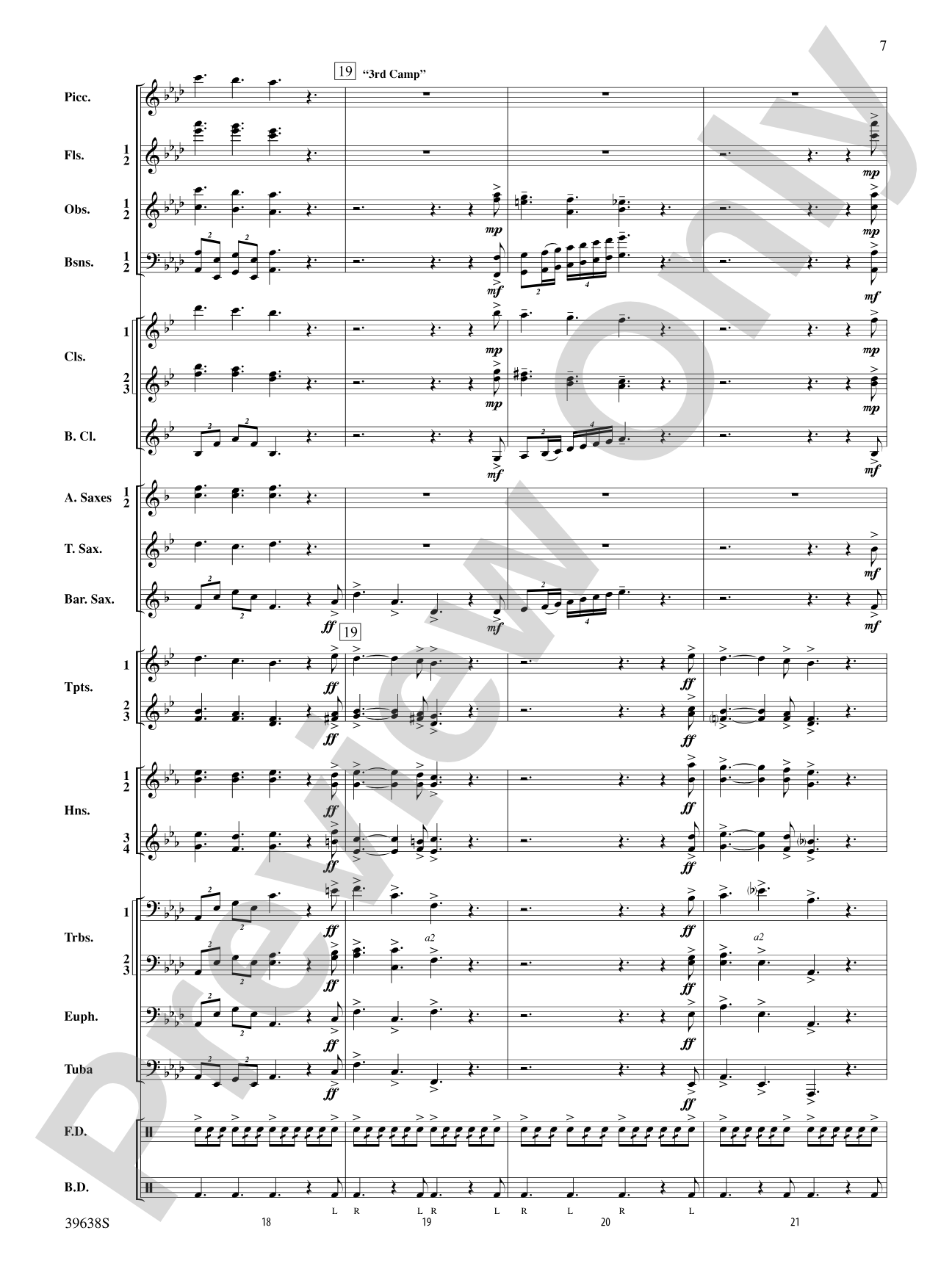 Field Ayres: Concert Band Conductor Score & Parts