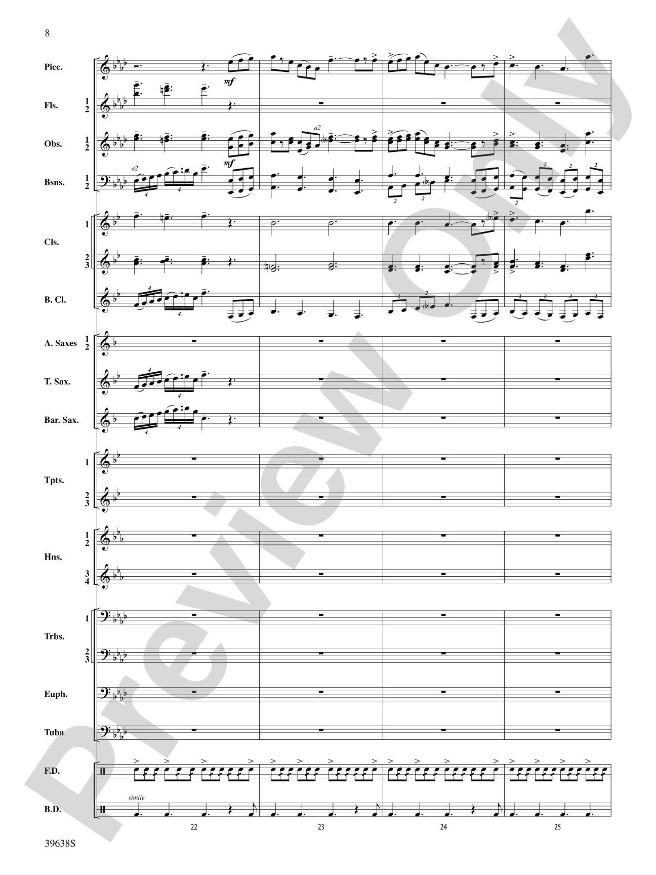Field Ayres: Concert Band Conductor Score & Parts