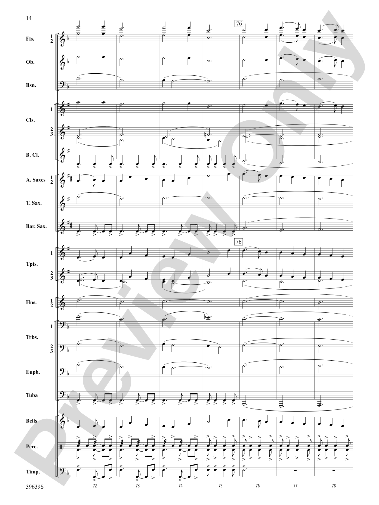 Two Nativity Carols: Concert Band Conductor Score & Parts