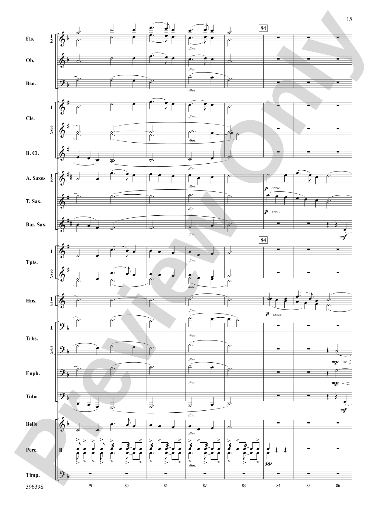 Two Nativity Carols: Concert Band Conductor Score & Parts