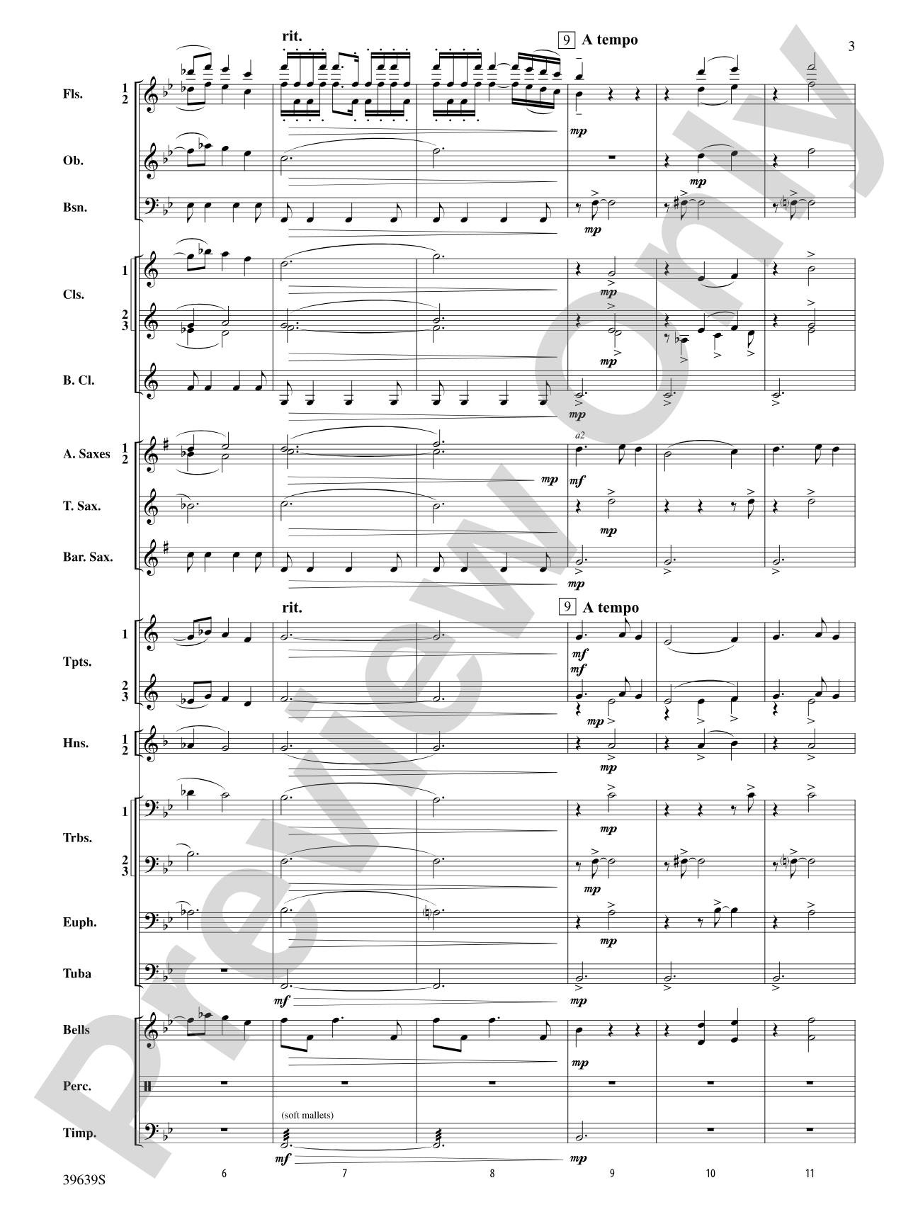 Two Nativity Carols: Concert Band Conductor Score & Parts