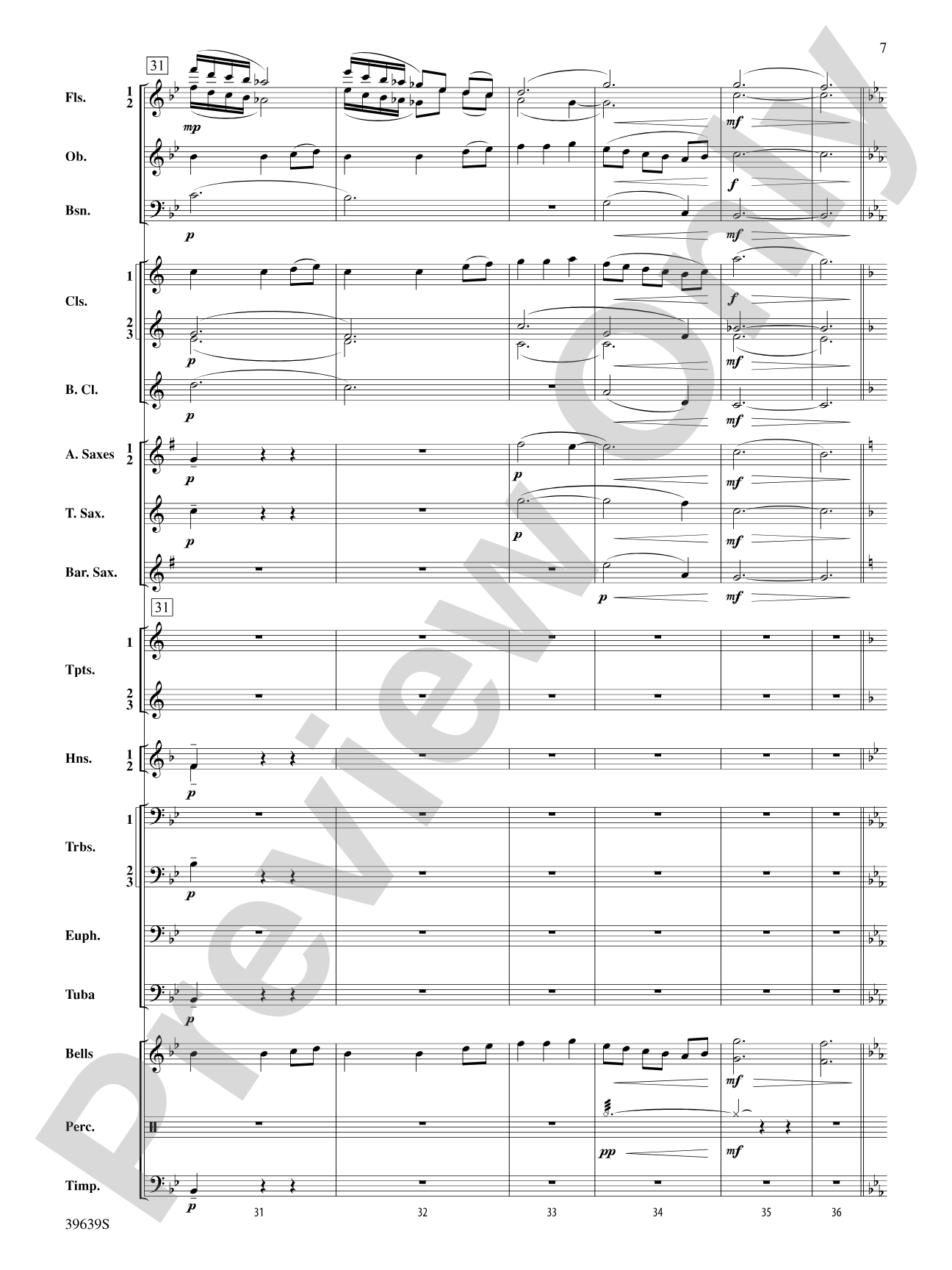 Two Nativity Carols: Concert Band Conductor Score & Parts
