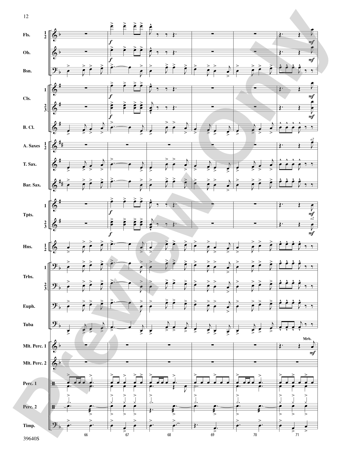 Ancient Carol Variants: Concert Band Conductor Score & Parts