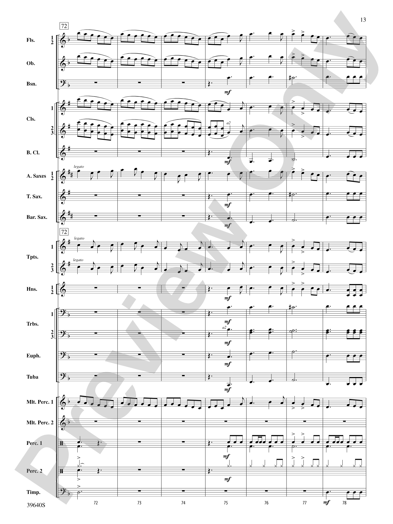 Ancient Carol Variants: Concert Band Conductor Score & Parts