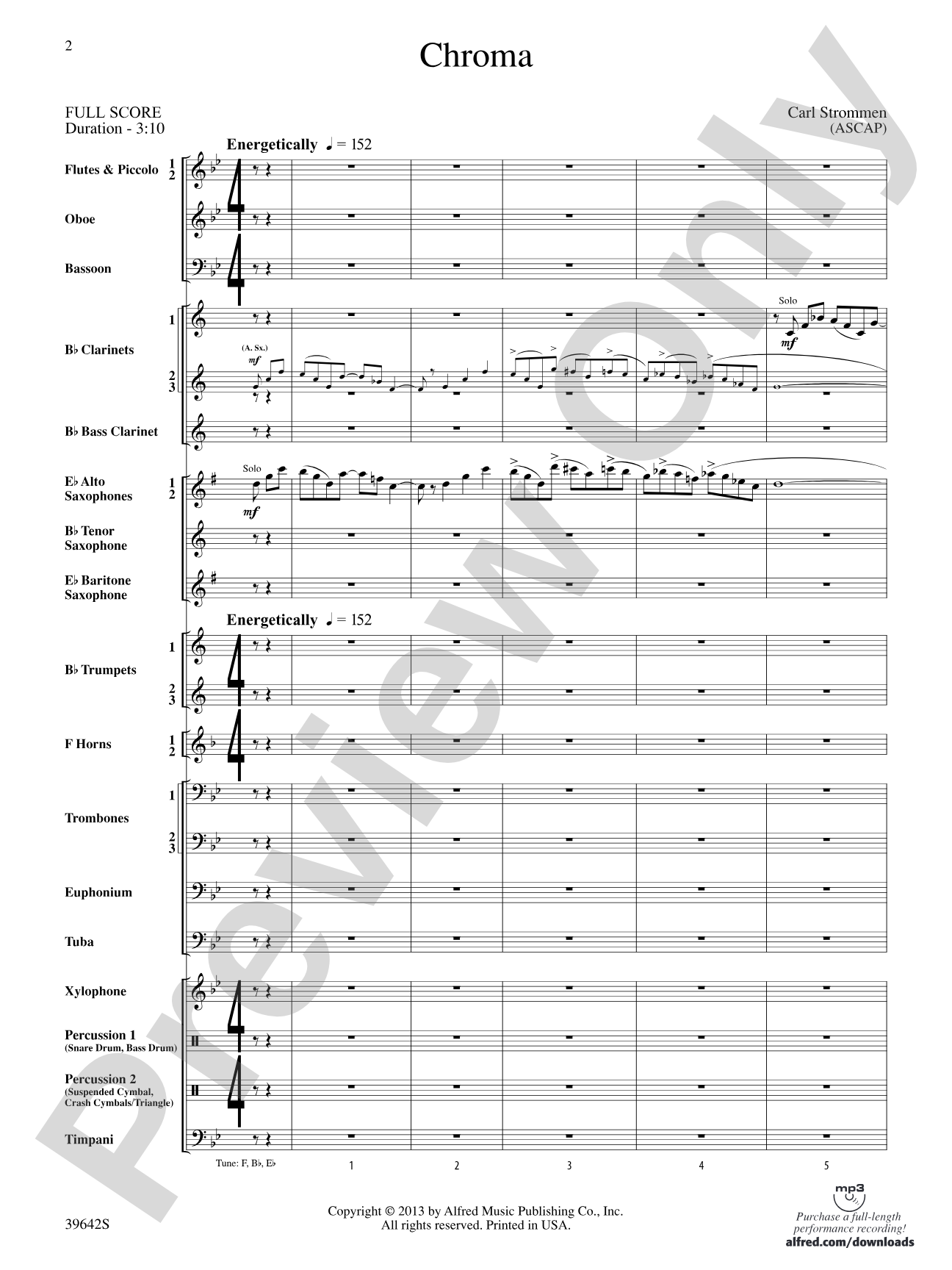Chroma: Concert Band Conductor Score & Parts
