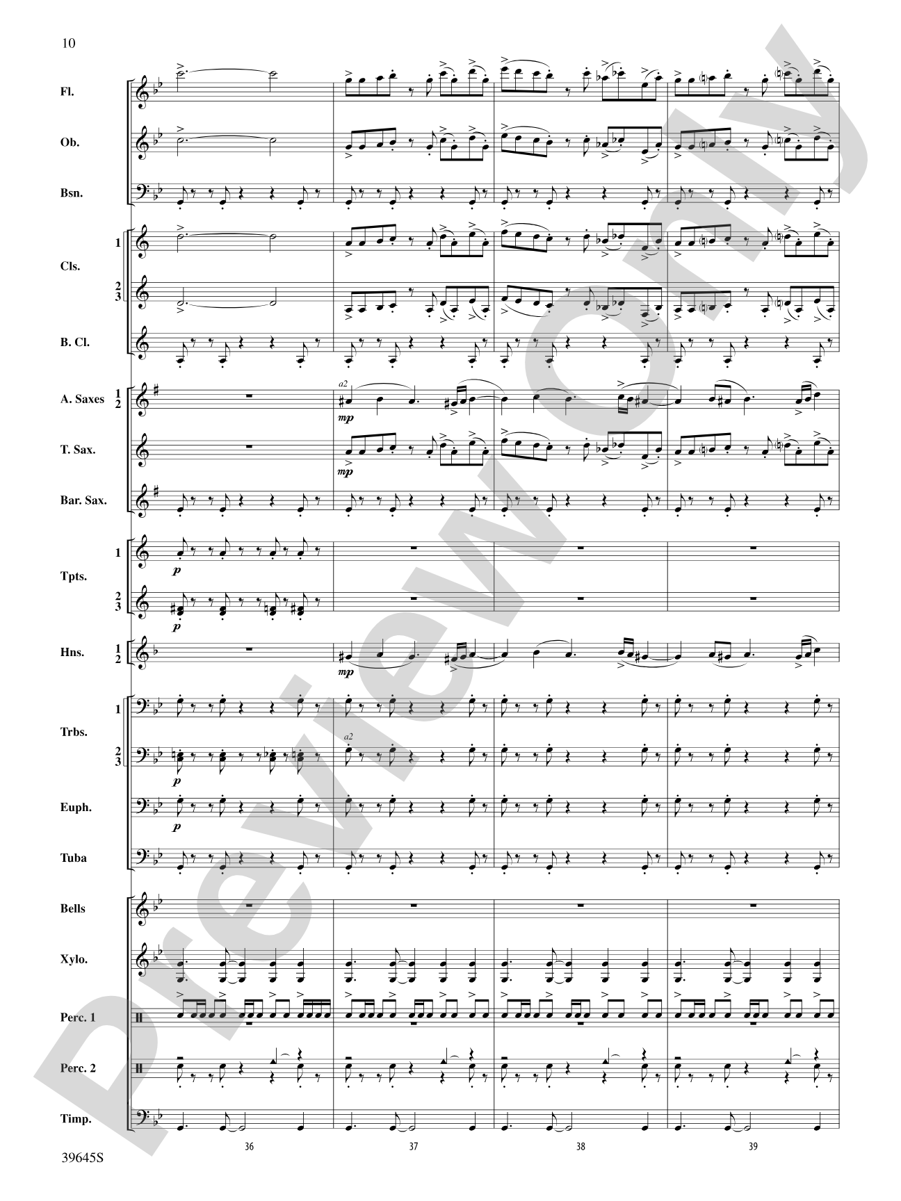 Whirlybird: Concert Band Conductor Score & Parts