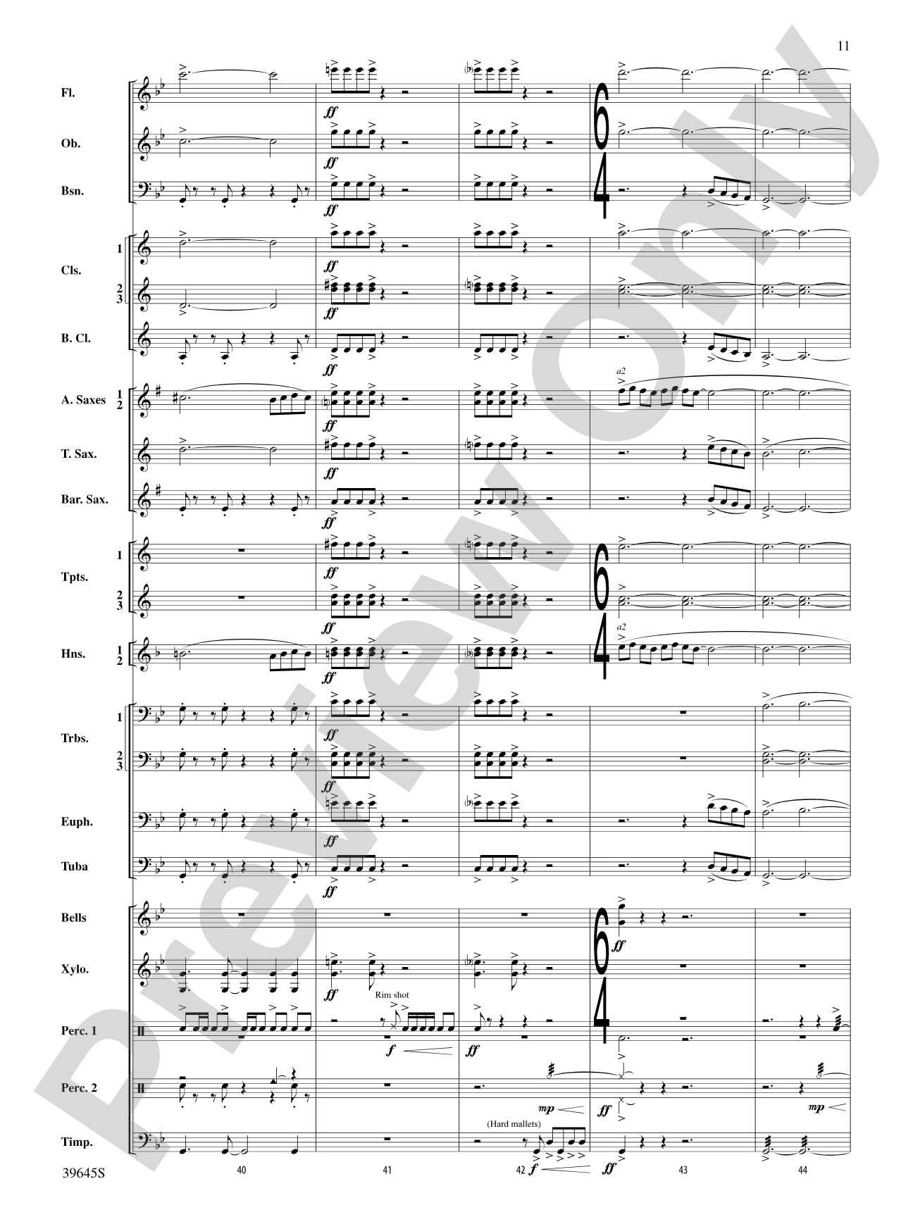 Whirlybird: Concert Band Conductor Score & Parts