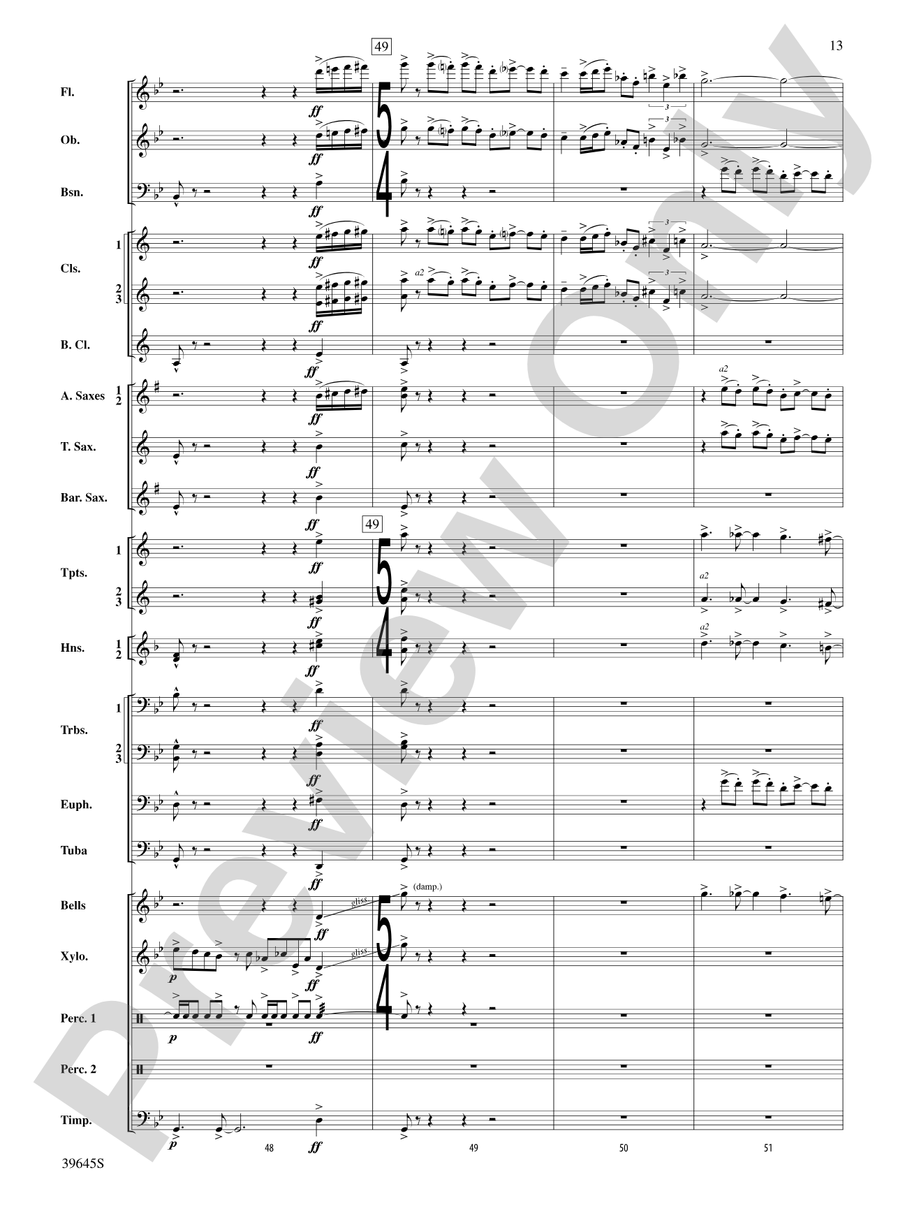 Whirlybird: Concert Band Conductor Score & Parts