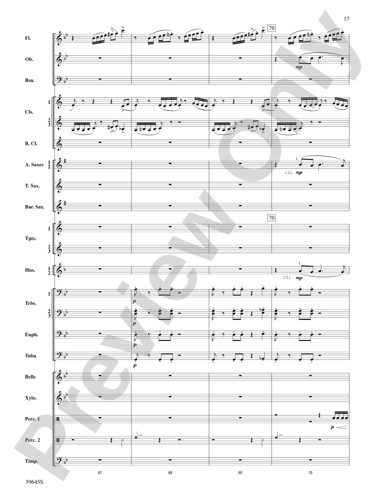 Whirlybird: Concert Band Conductor Score & Parts